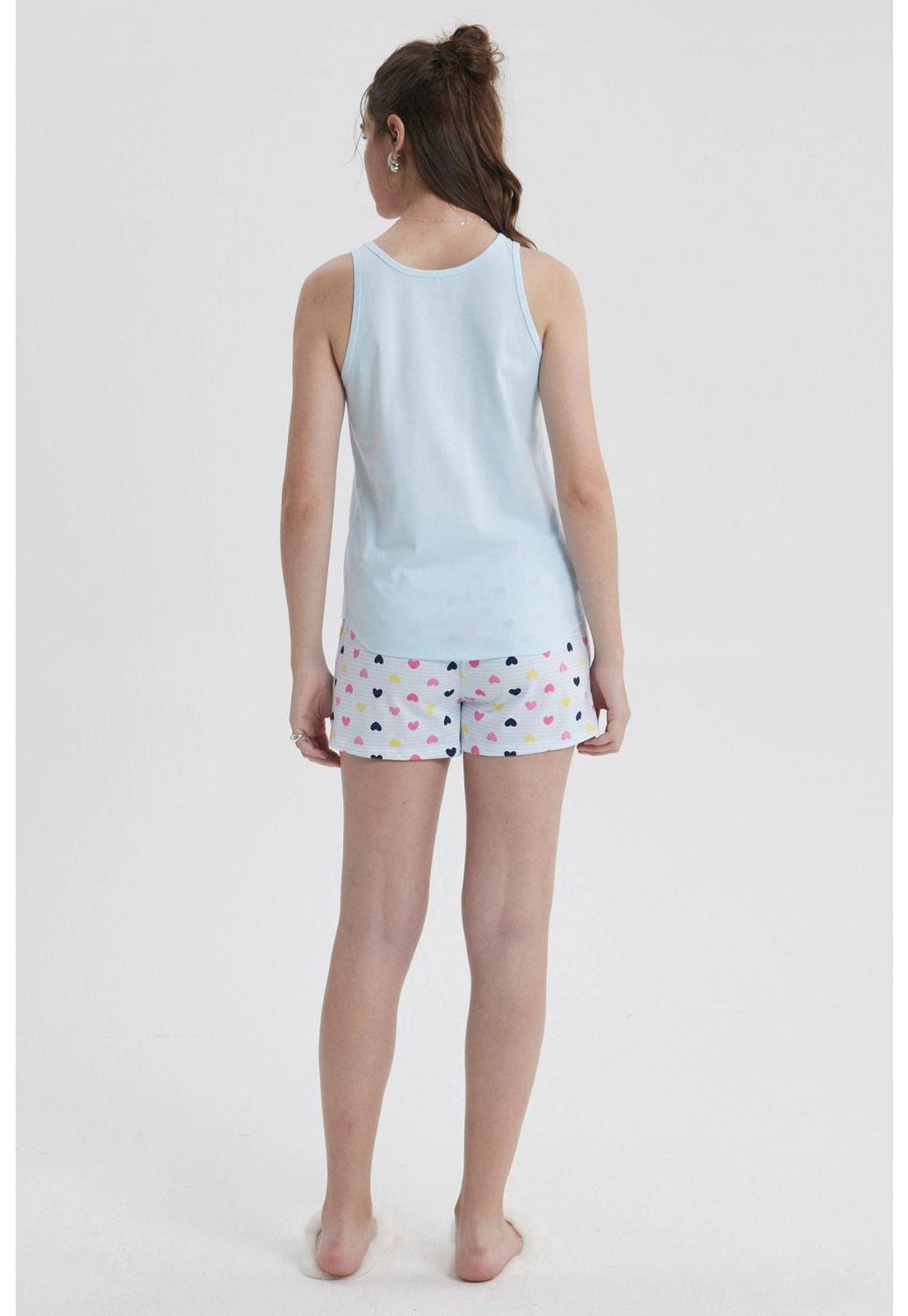 Pijama Mujer Regalable Celeste- ll-1