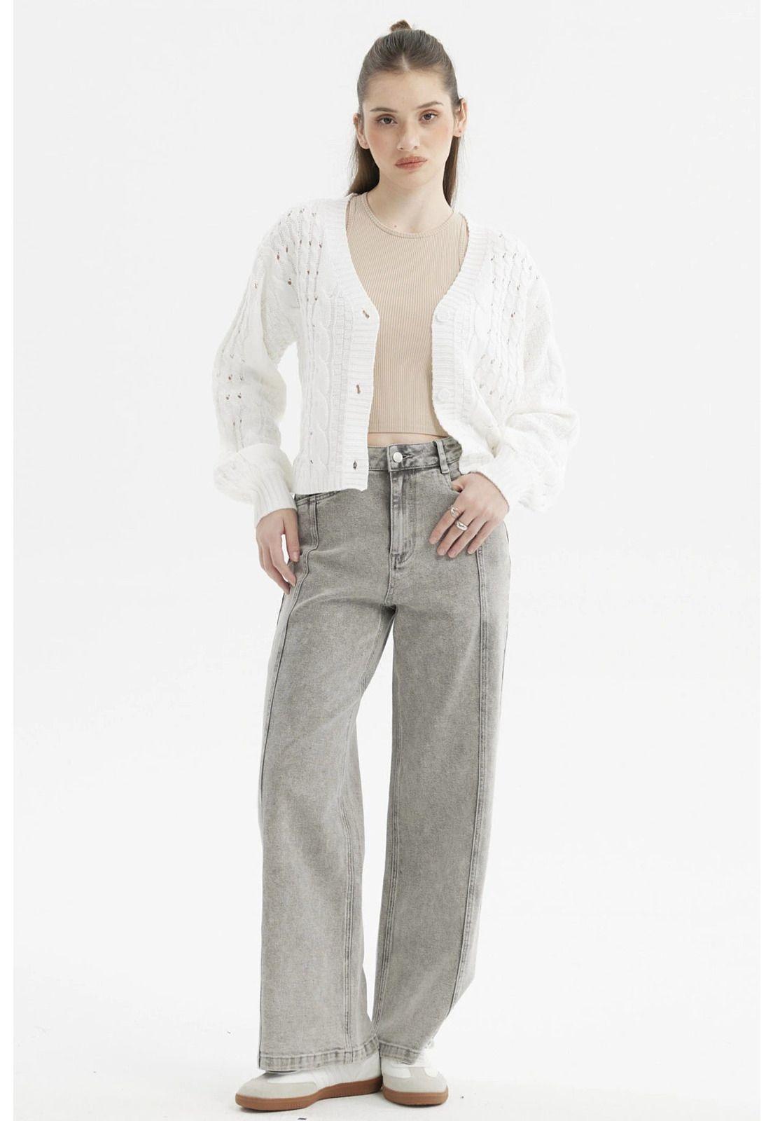 Sweater Mujer Juvenil Blanco-3