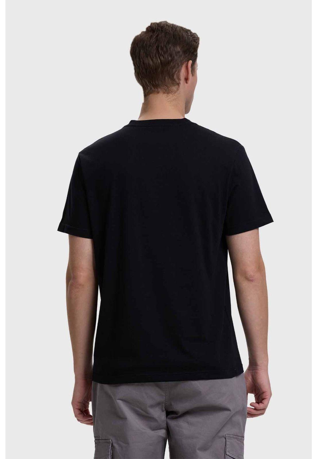 Polera Hombre Casual Básica Negro-2