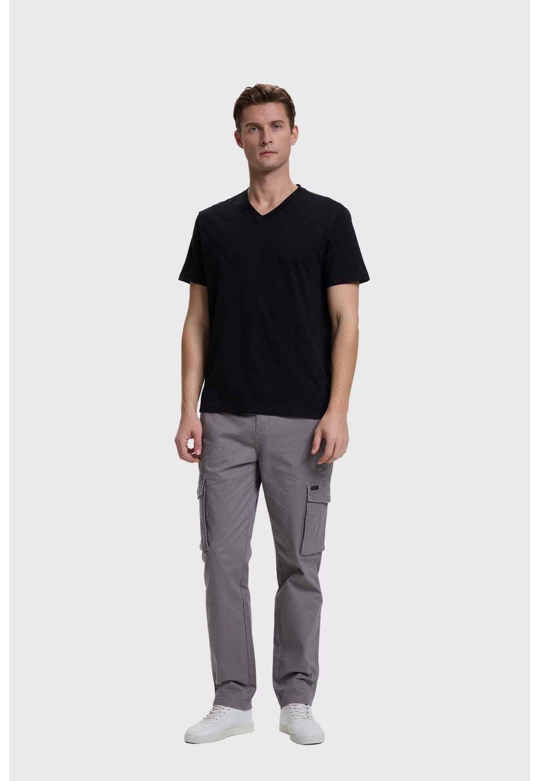 Polera Hombre Casual Básica Negro-3