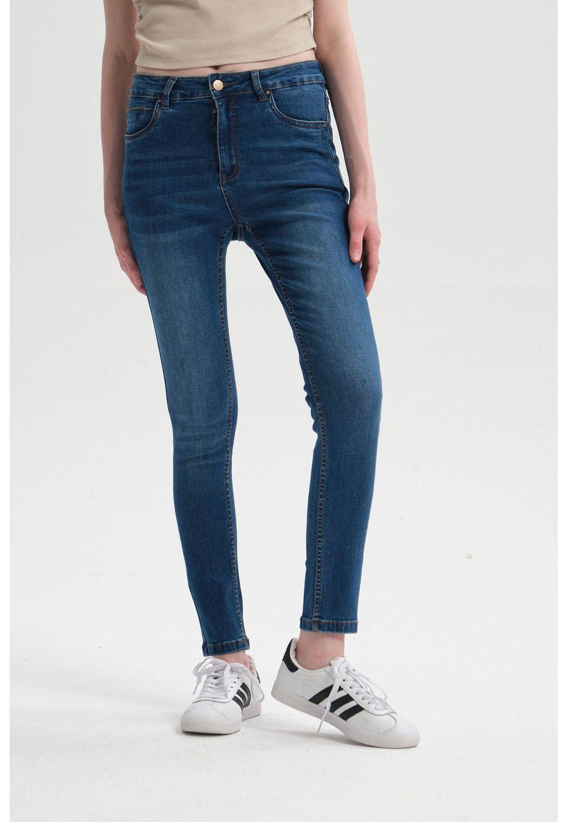 Jeans Mujer Super Skinny Estela Azul-0