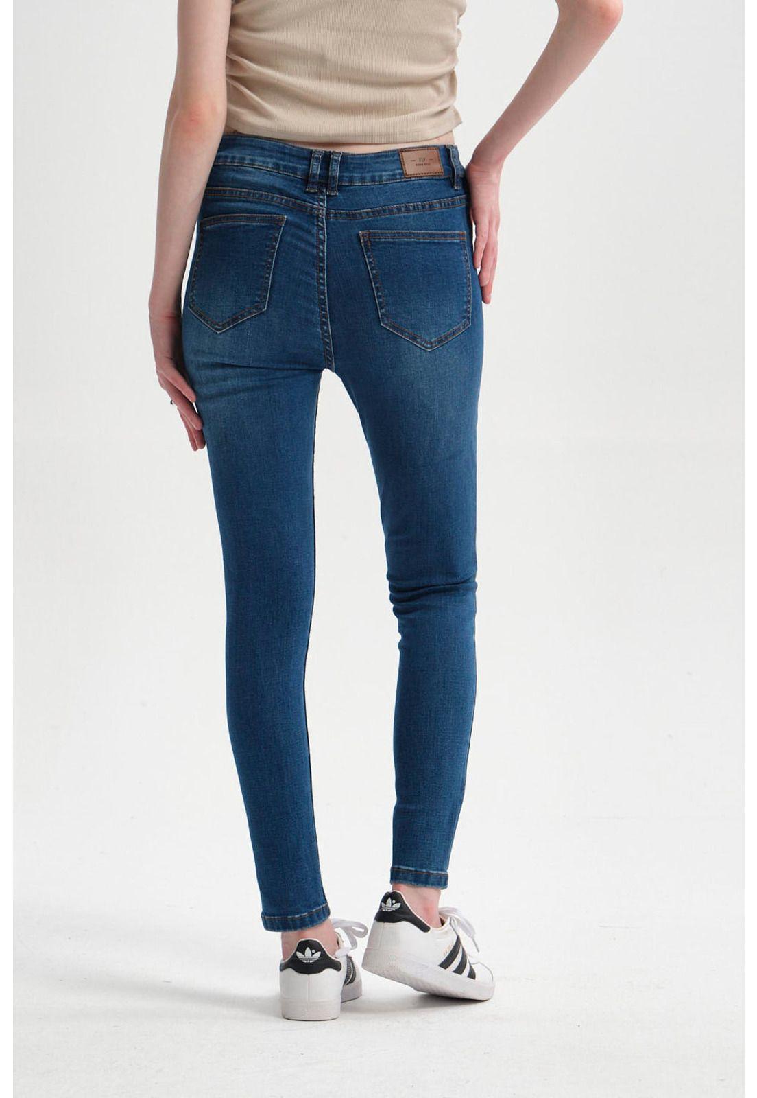 Jeans Mujer Super Skinny Estela Azul-2