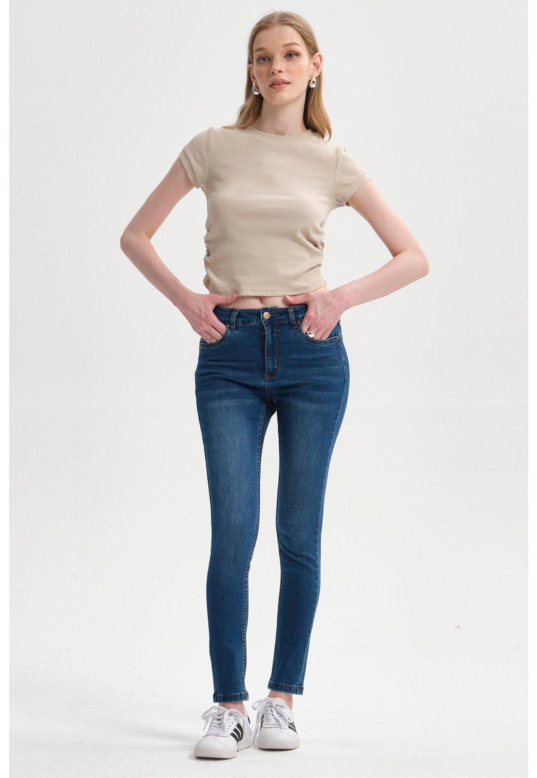 Jeans Mujer Super Skinny Estela Azul-3