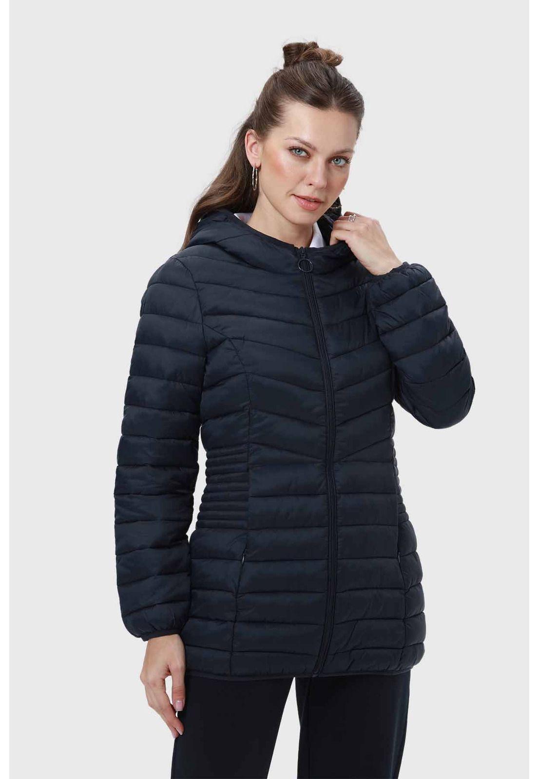 Parka Escolar Mujer Larga Azul-1