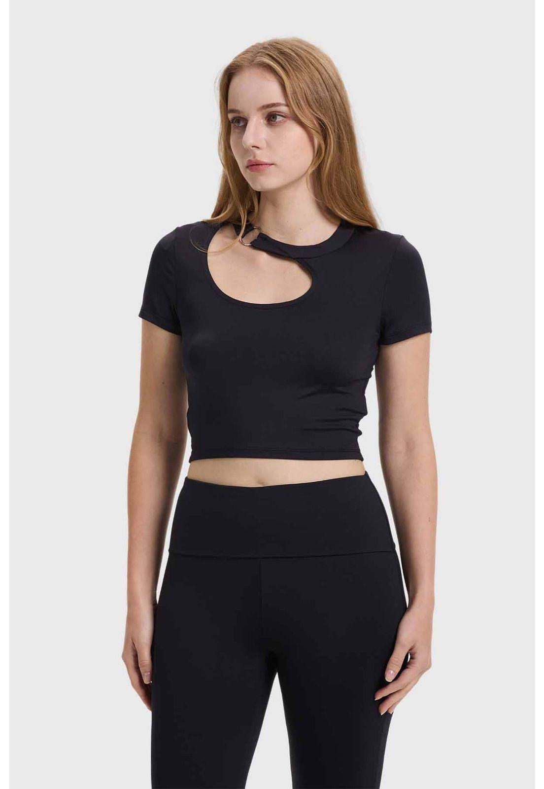 Polera Mujer Argolla Negro-1