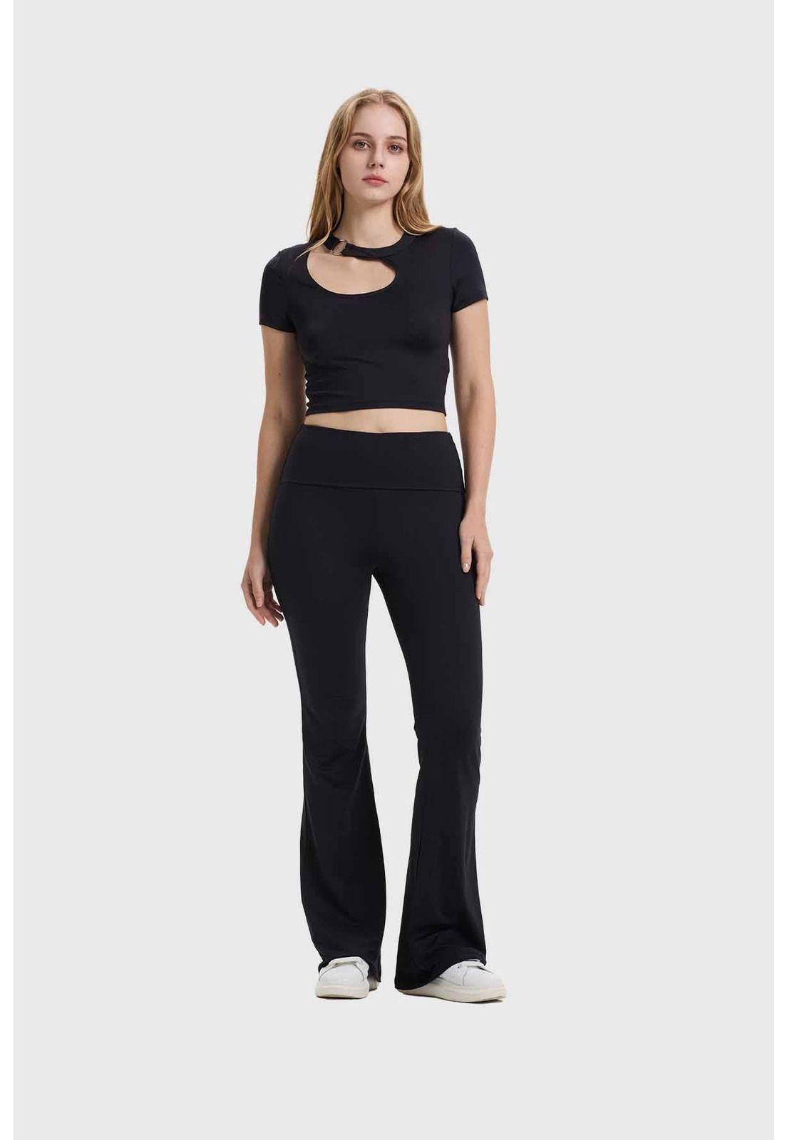 Polera Mujer Argolla Negro-3