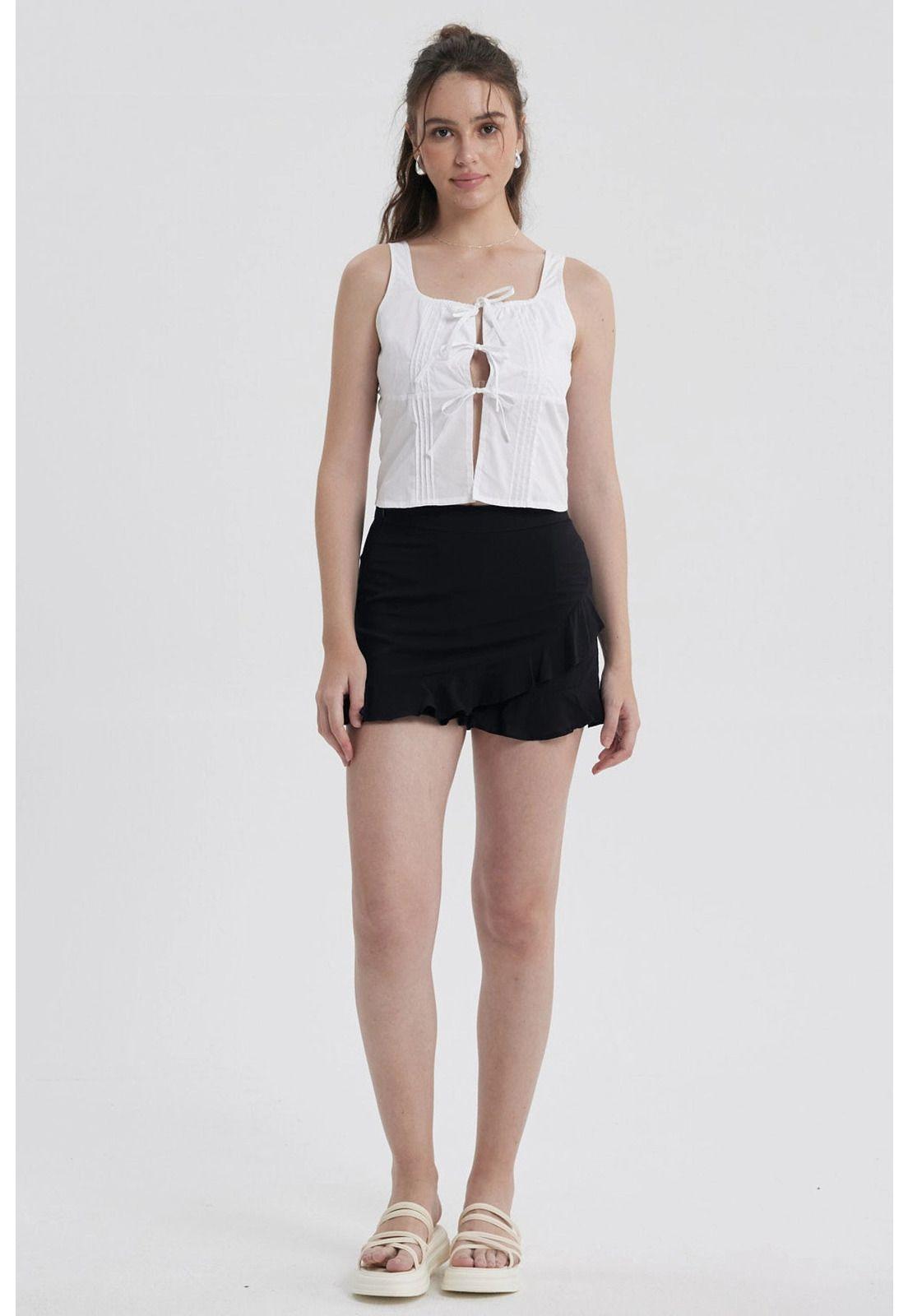 Short Mujer Print Negro-3