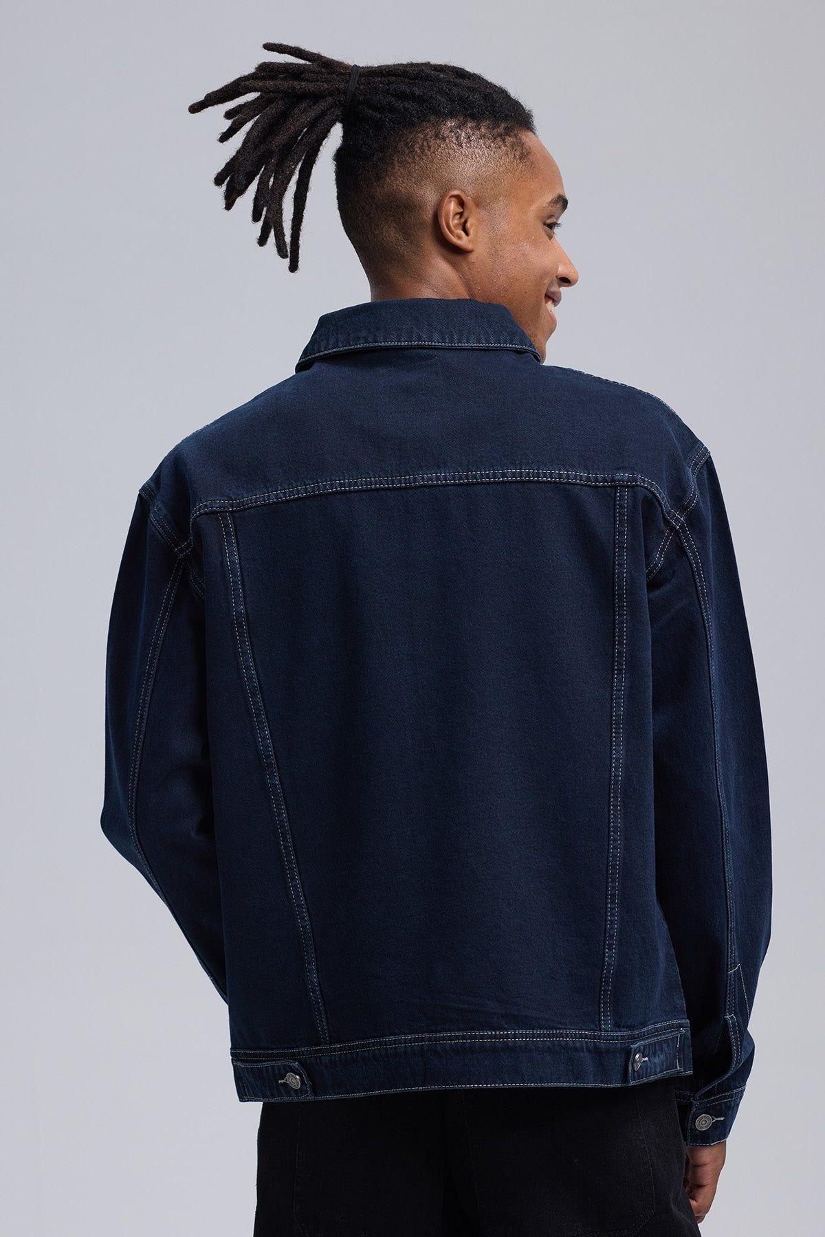 Chaqueta Hombre Denim Azul Indigo-2