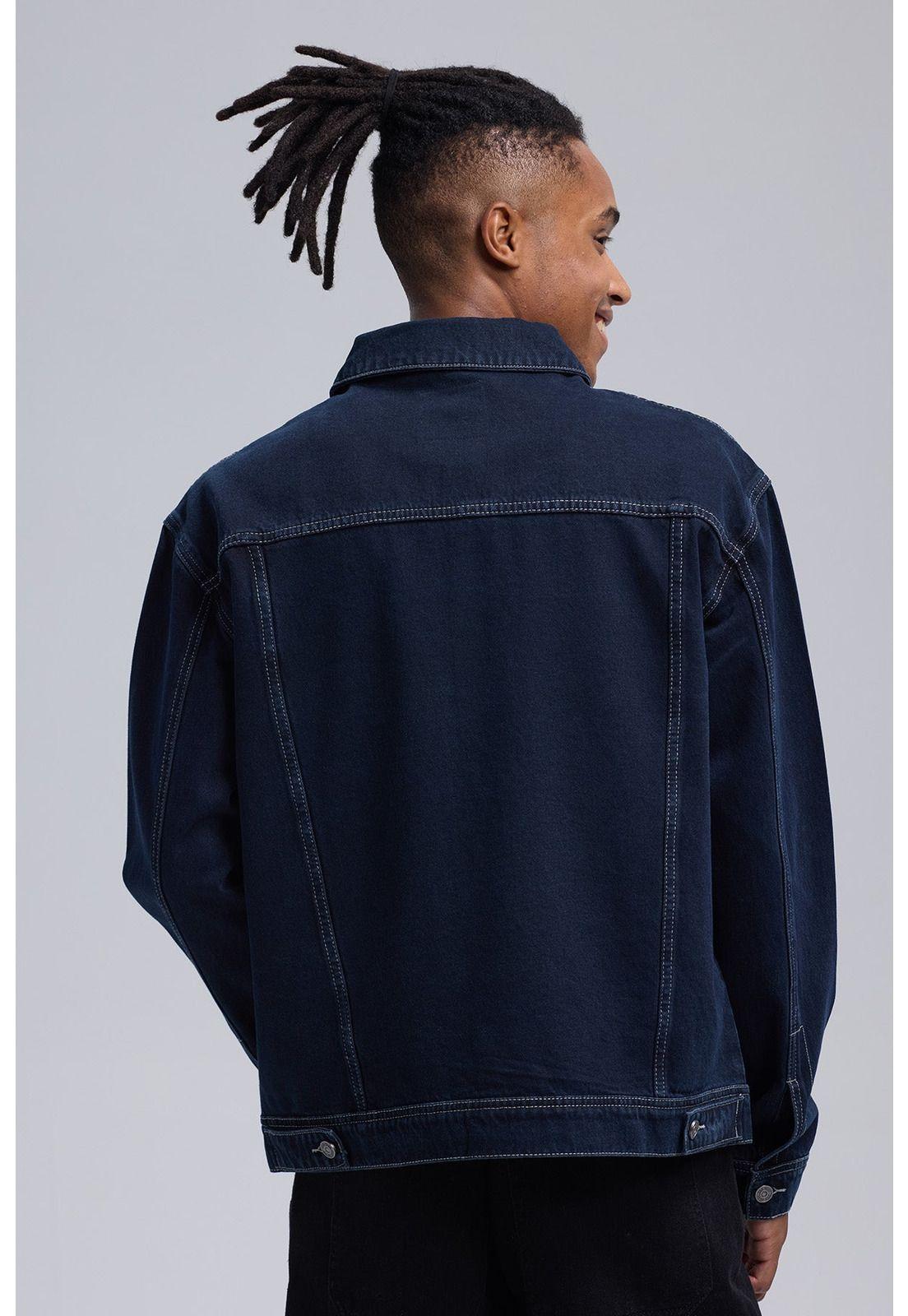 Chaqueta Hombre Denim Azul Índigo-2
