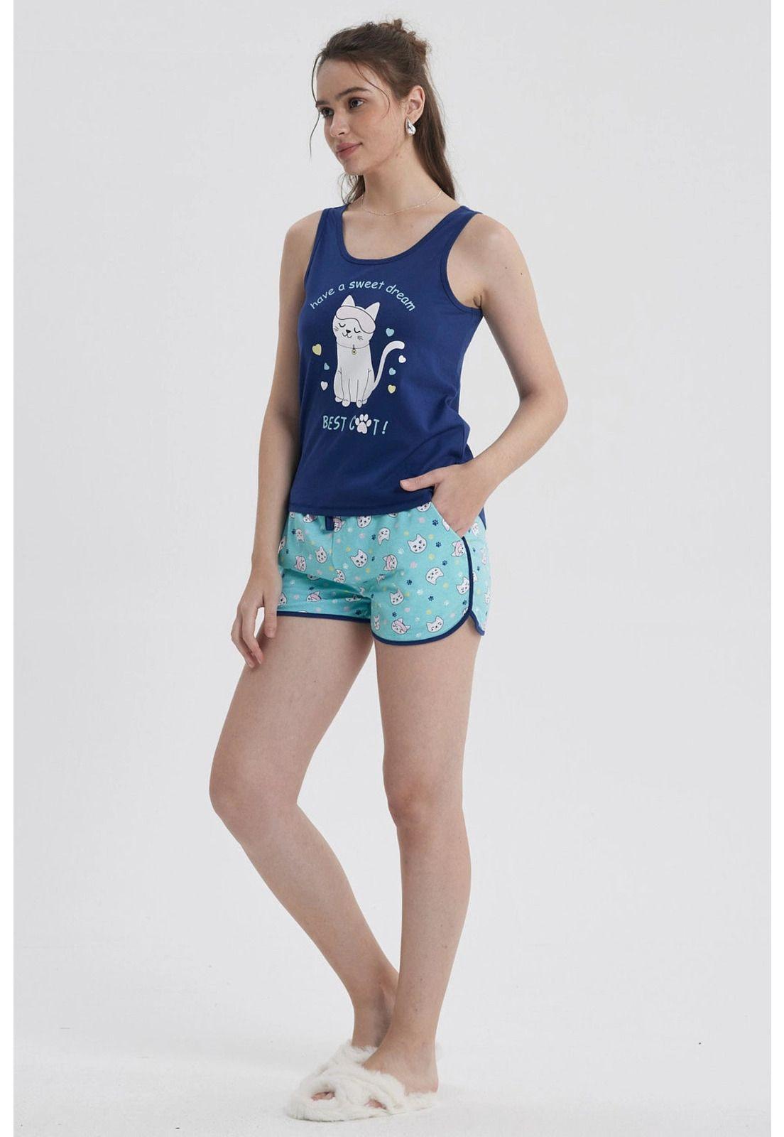 Pijama Mujer Regalable Azul- lll-2