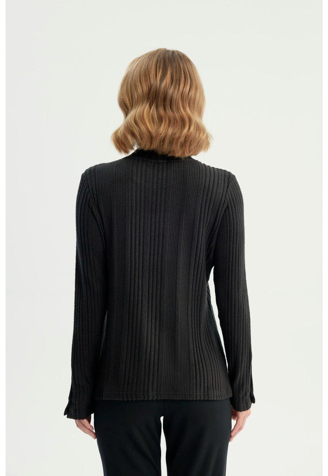 Polera Mujer Ajustado Negro - XV-2
