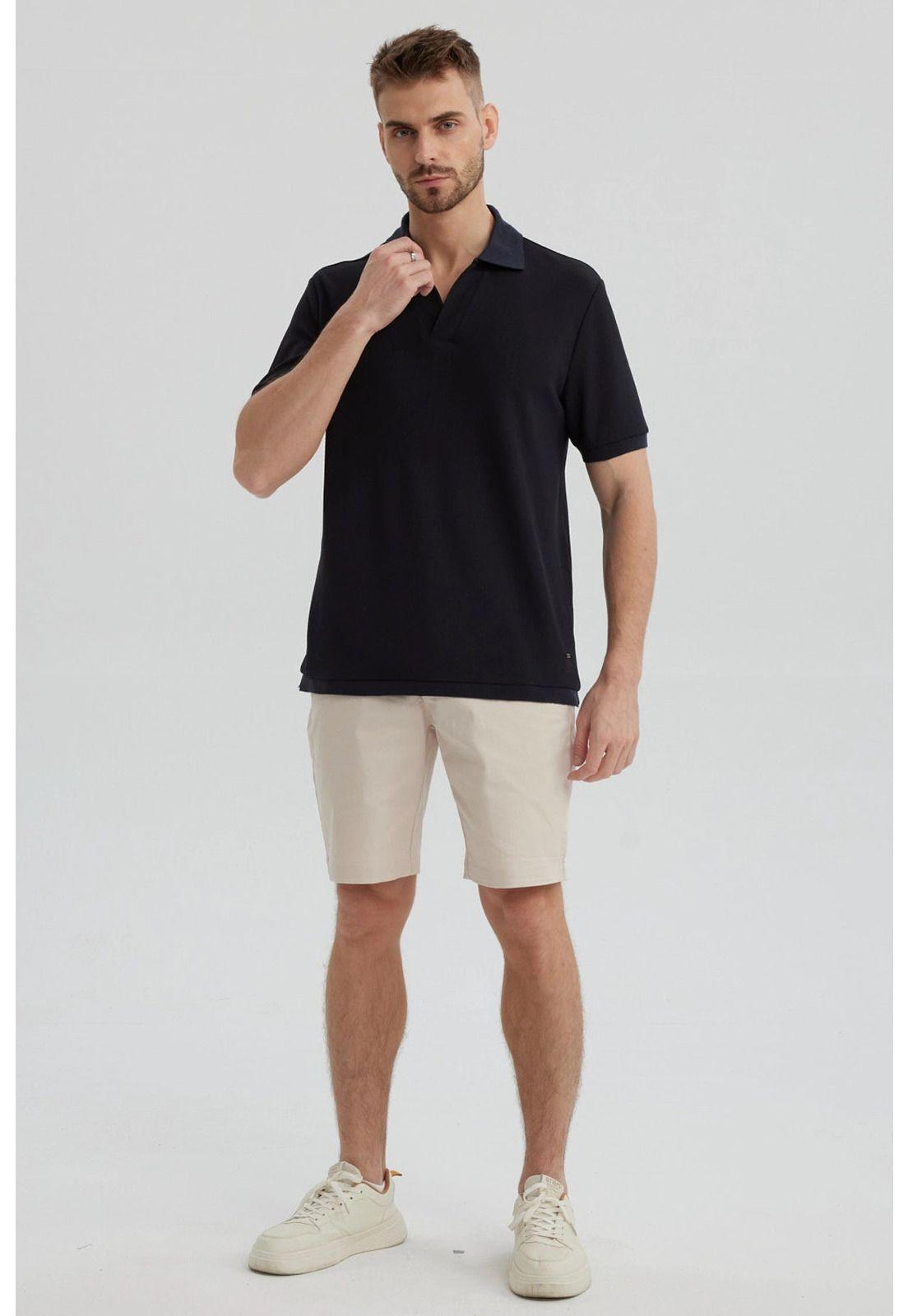 Polera Hombre Textura Azul Marino- ll-3