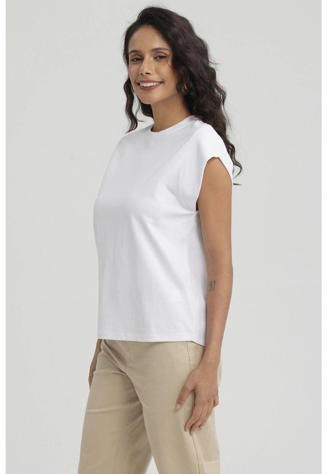 Polera Mujer Aplicación Rib Blanco-3