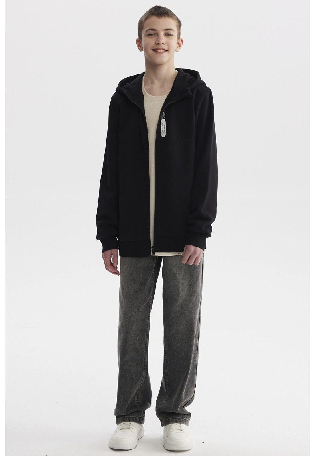 Polerón Niño Slim Negro-3