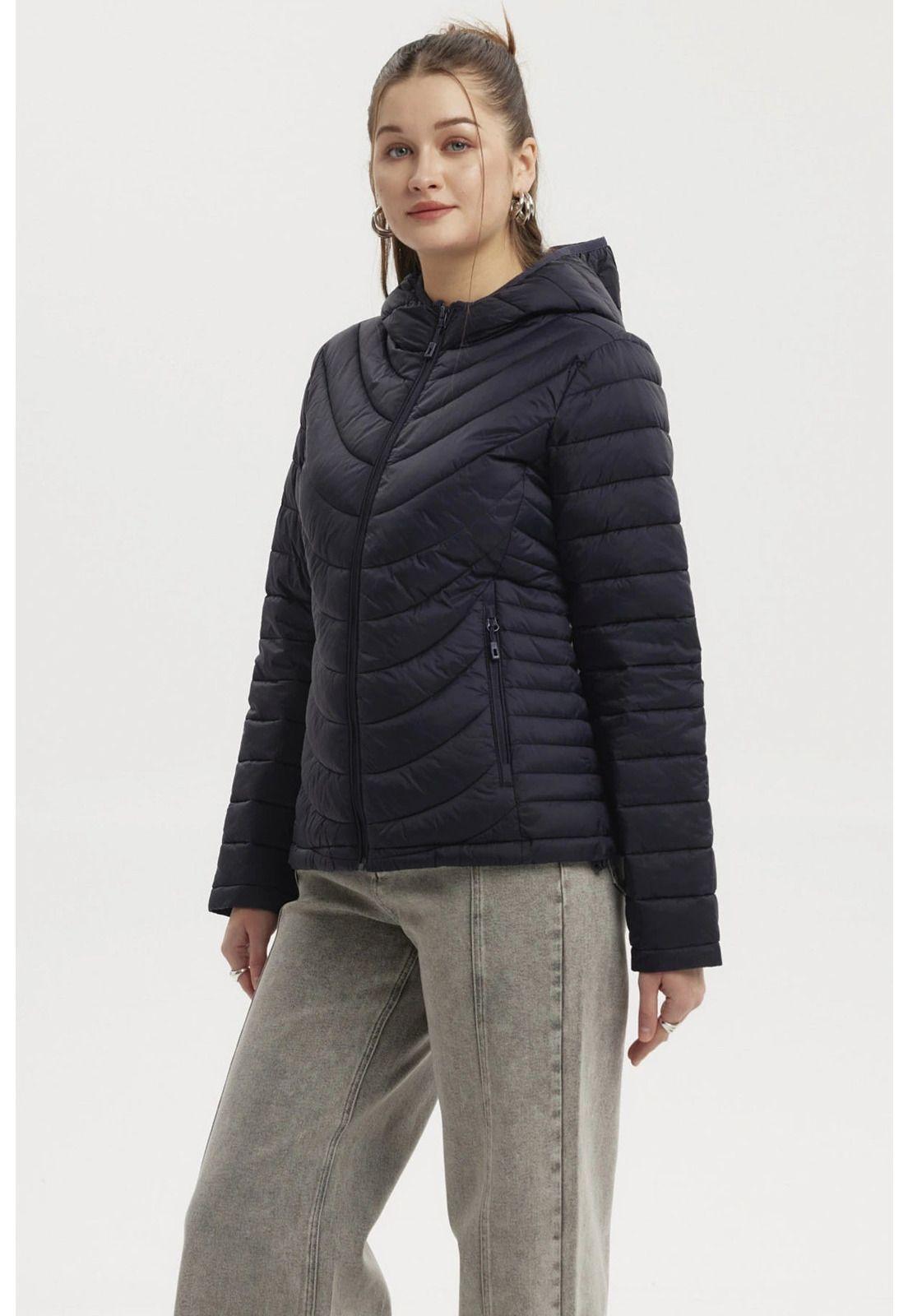 Parka Mujer Mujer Juvenil Azul Marino-1