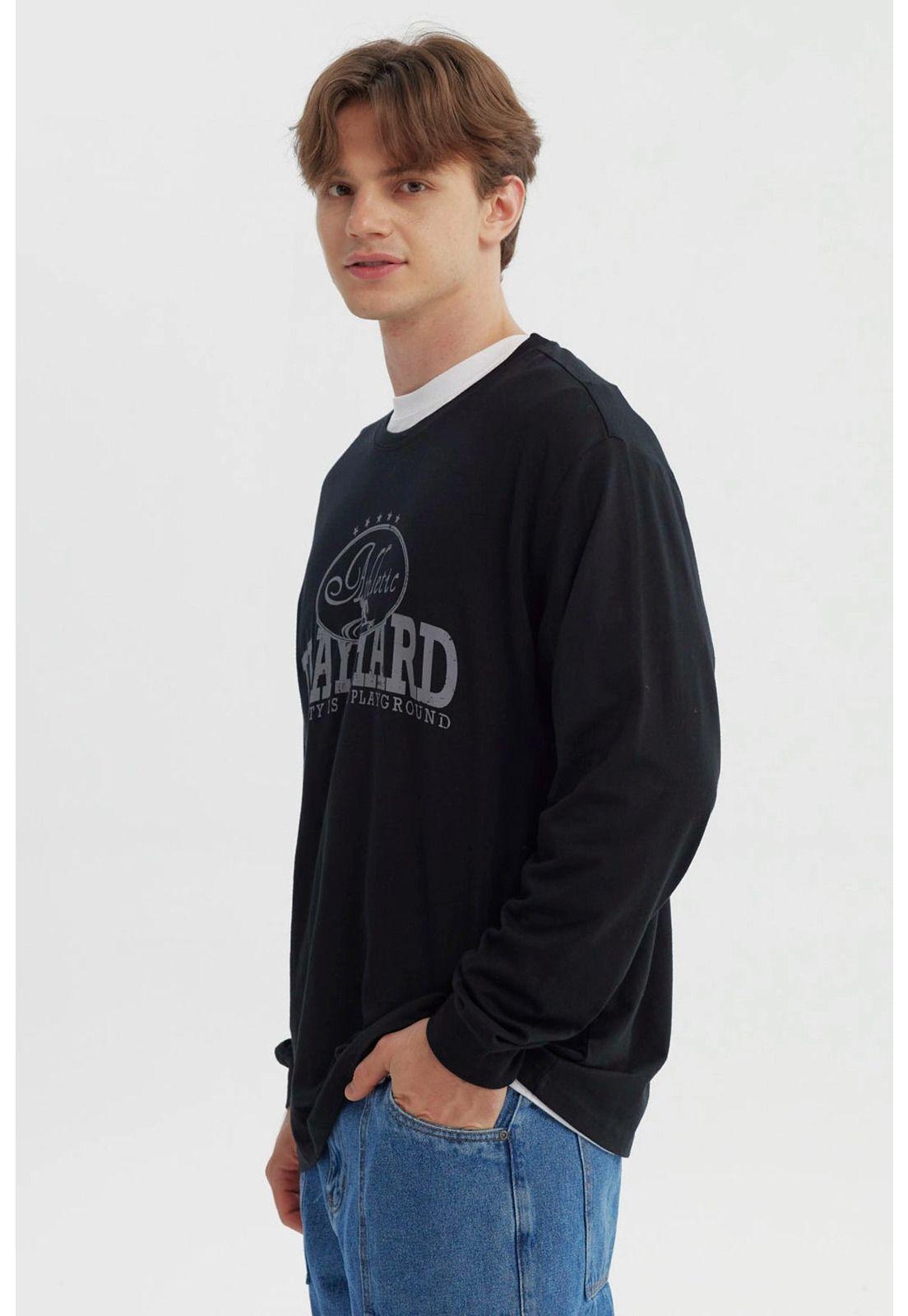 Polera Hombre Slim Negro - XXlll-1
