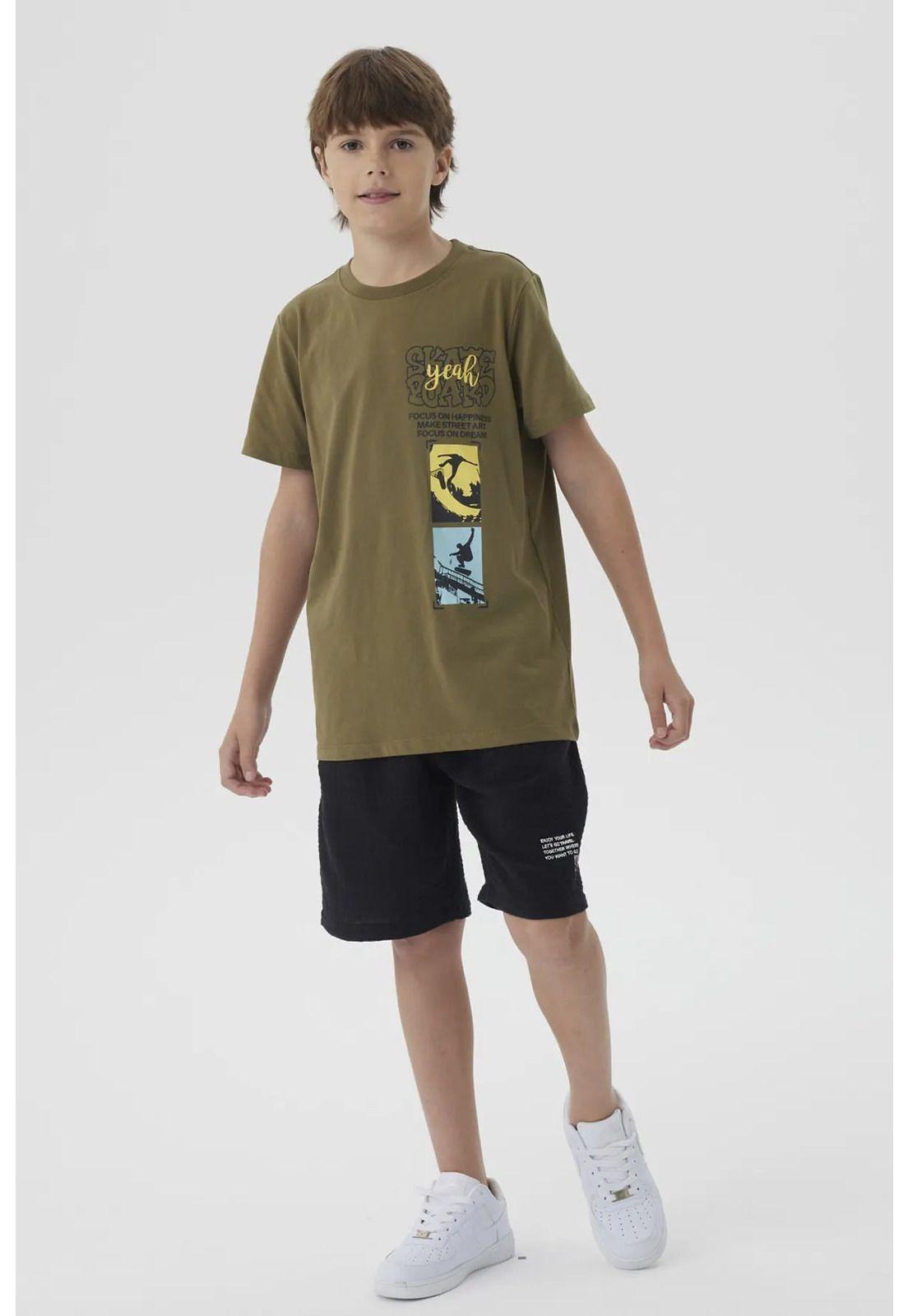 Bermuda Niño Textura Negro-7