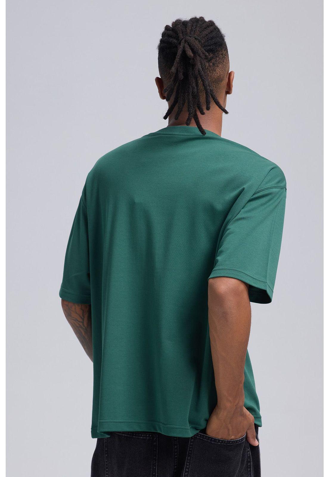Polera Hombre Loose Fit Verde - ll-2