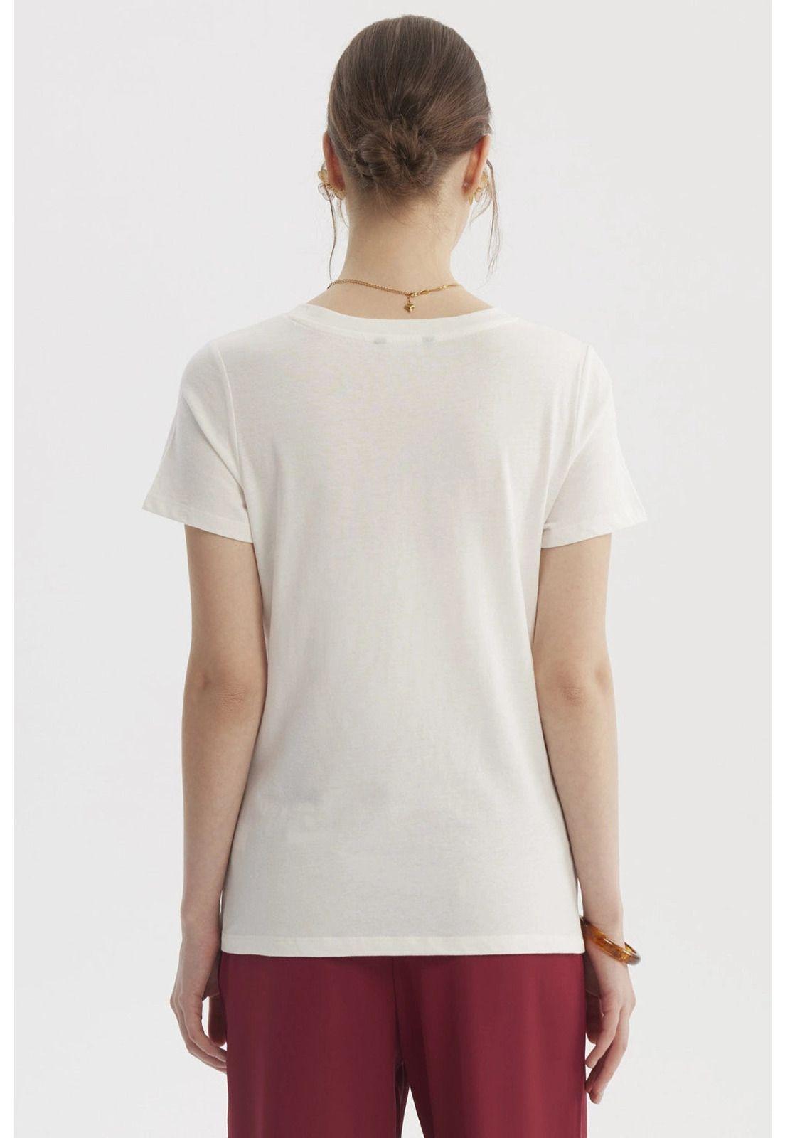 Polera Mujer Lisa Algodón Crudo-2