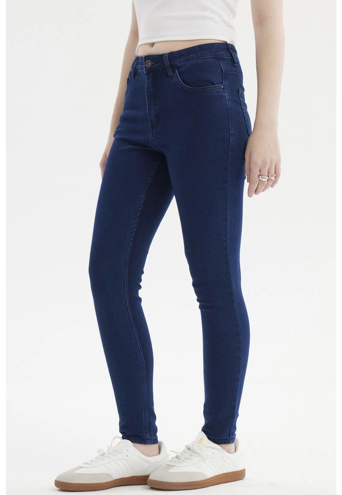 Jeans Mujer Super Skinny Emilia Azul Marino - ll-1