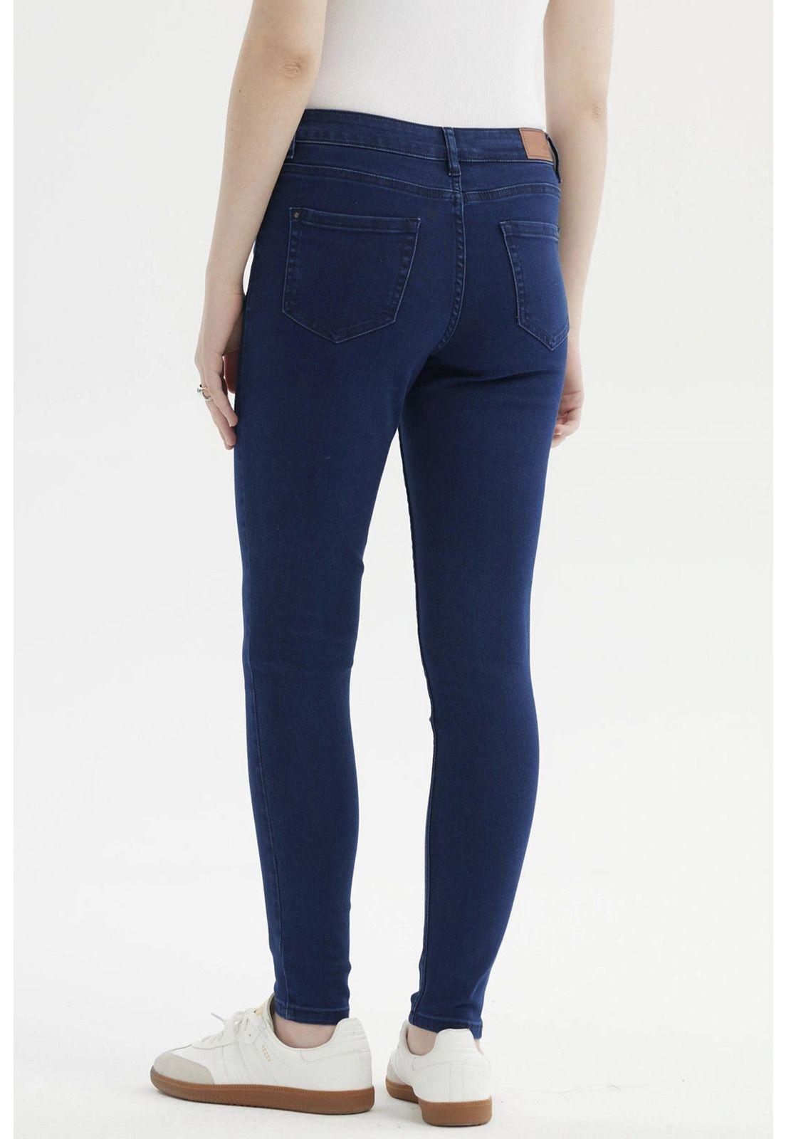 Jeans Mujer Super Skinny Emilia Azul Marino - ll-2