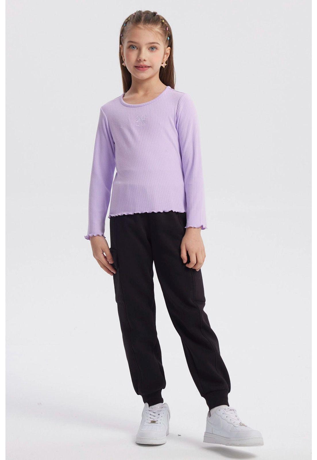 Polera Niña Slim Lila-3