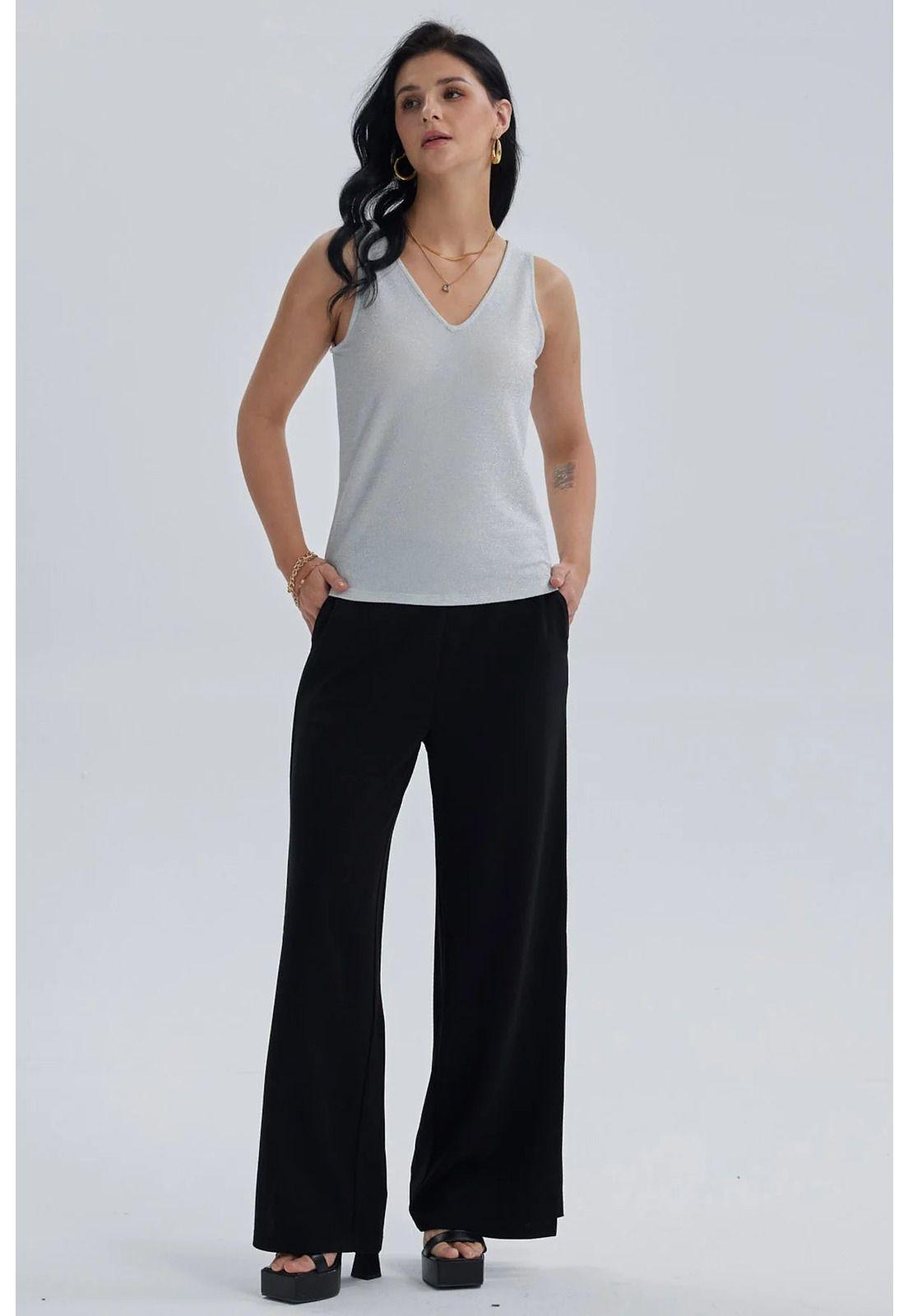 Polera Mujer Pabilo Lisa Con Textura Crudo-3