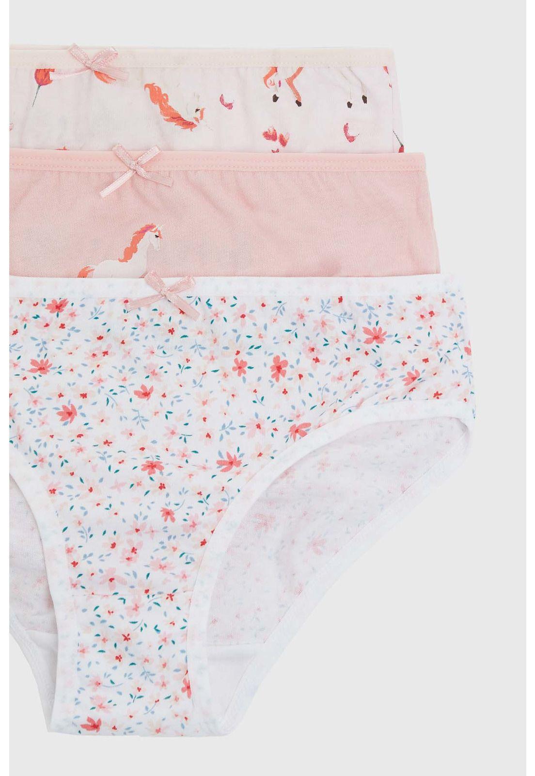 Calzón Niña Tripack Print Palo Rosa-1
