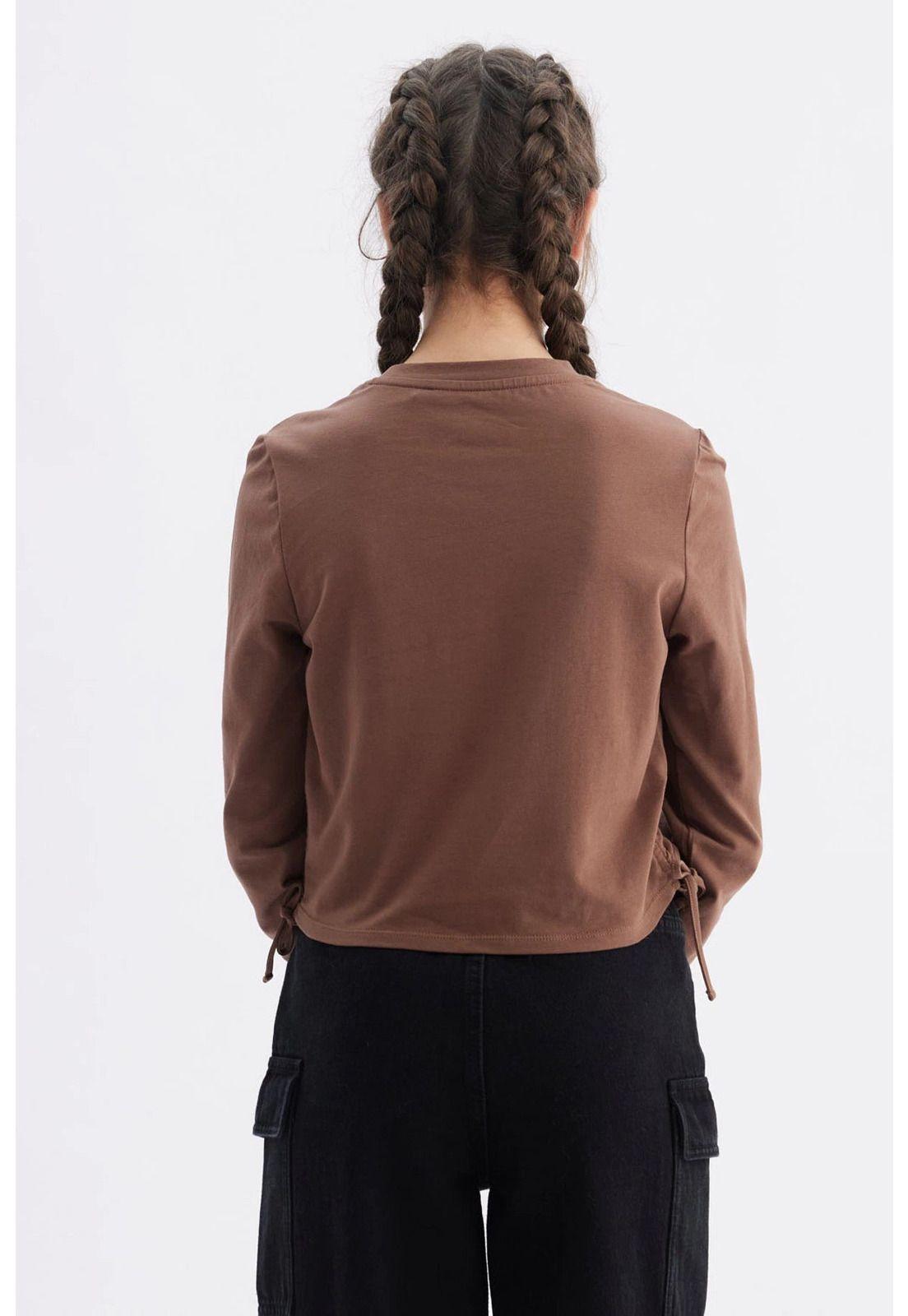 Polera Niña Slim Café - ll-2