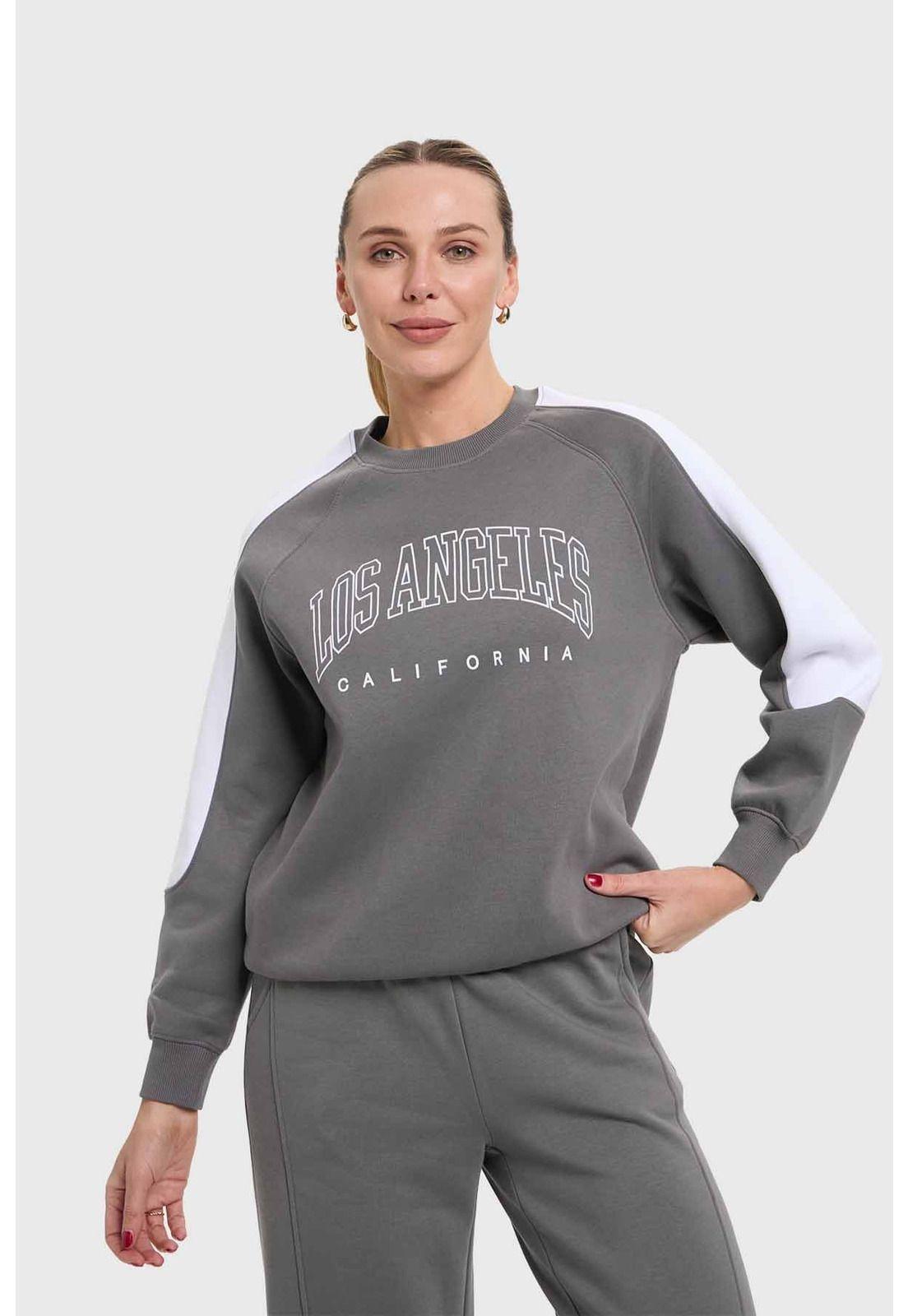 Polerón Mujer Gris- ll-1