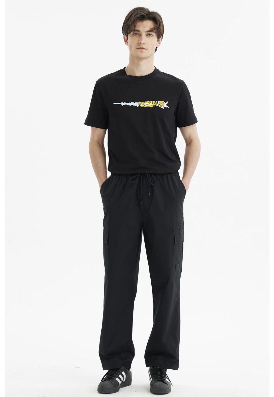 Pantalón Hombre Cargo Parachute Negro - lll-3