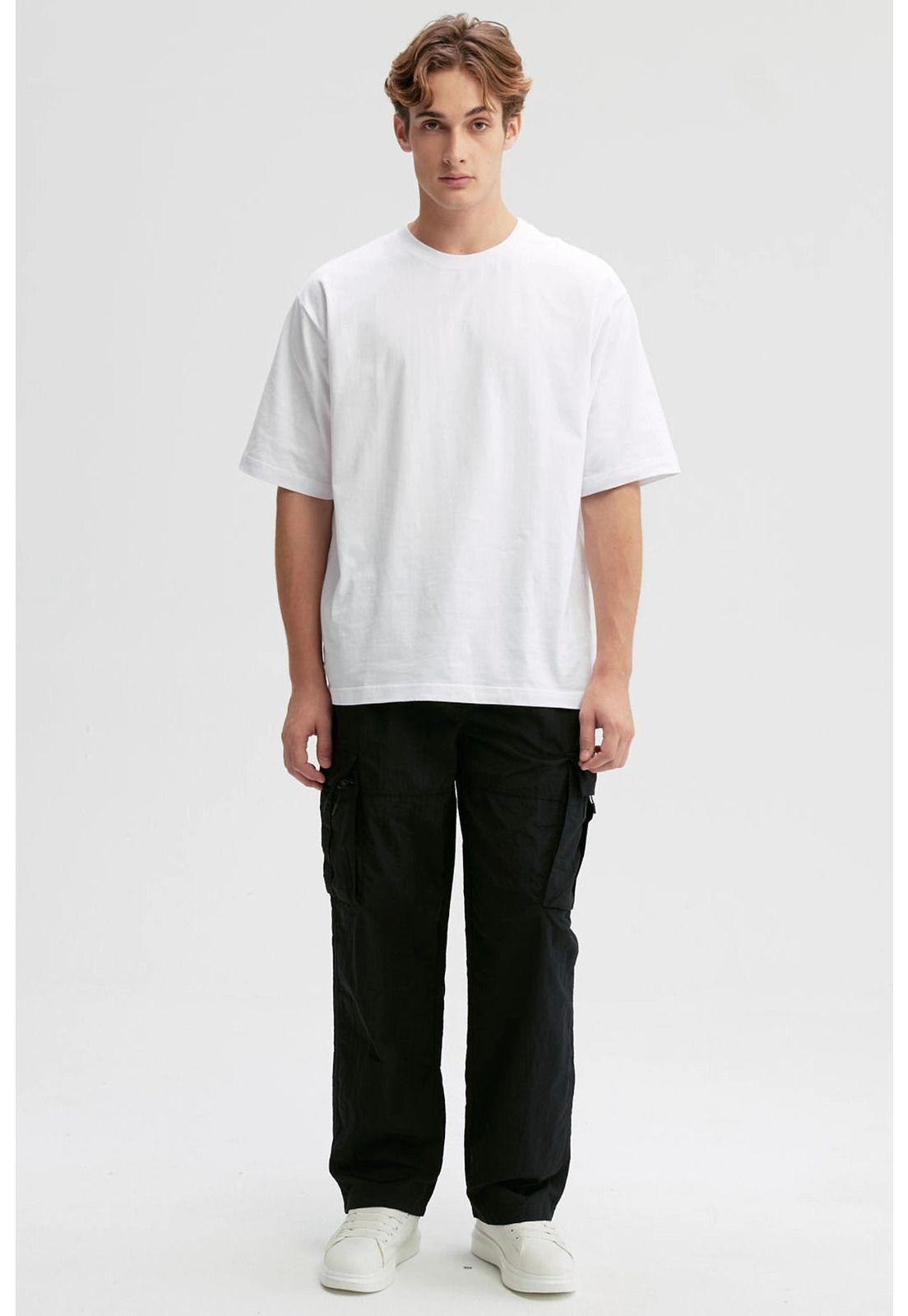 Pantalón Hombre Cargo Nylon Negro-3