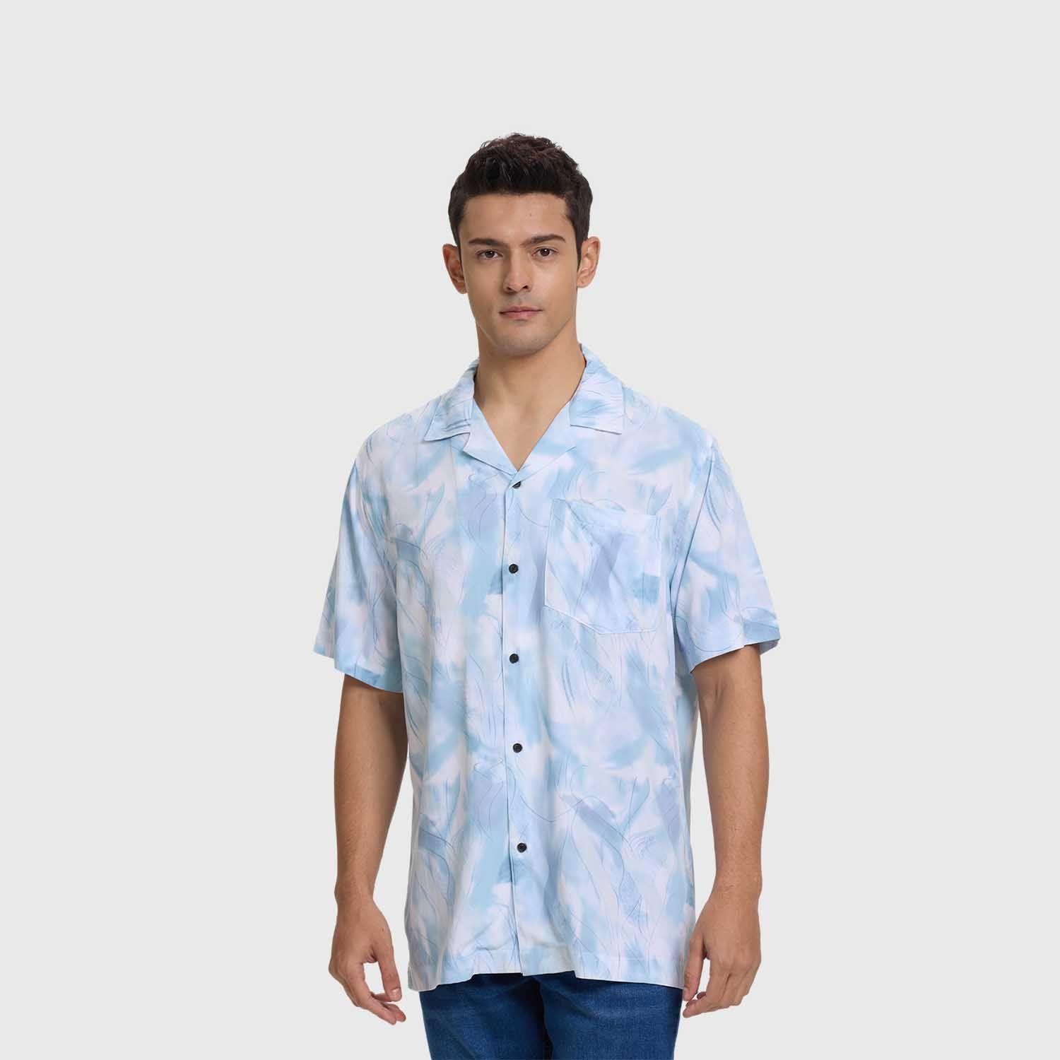 Camisa Hombre Marmolado Blanco Fashion's Park-1