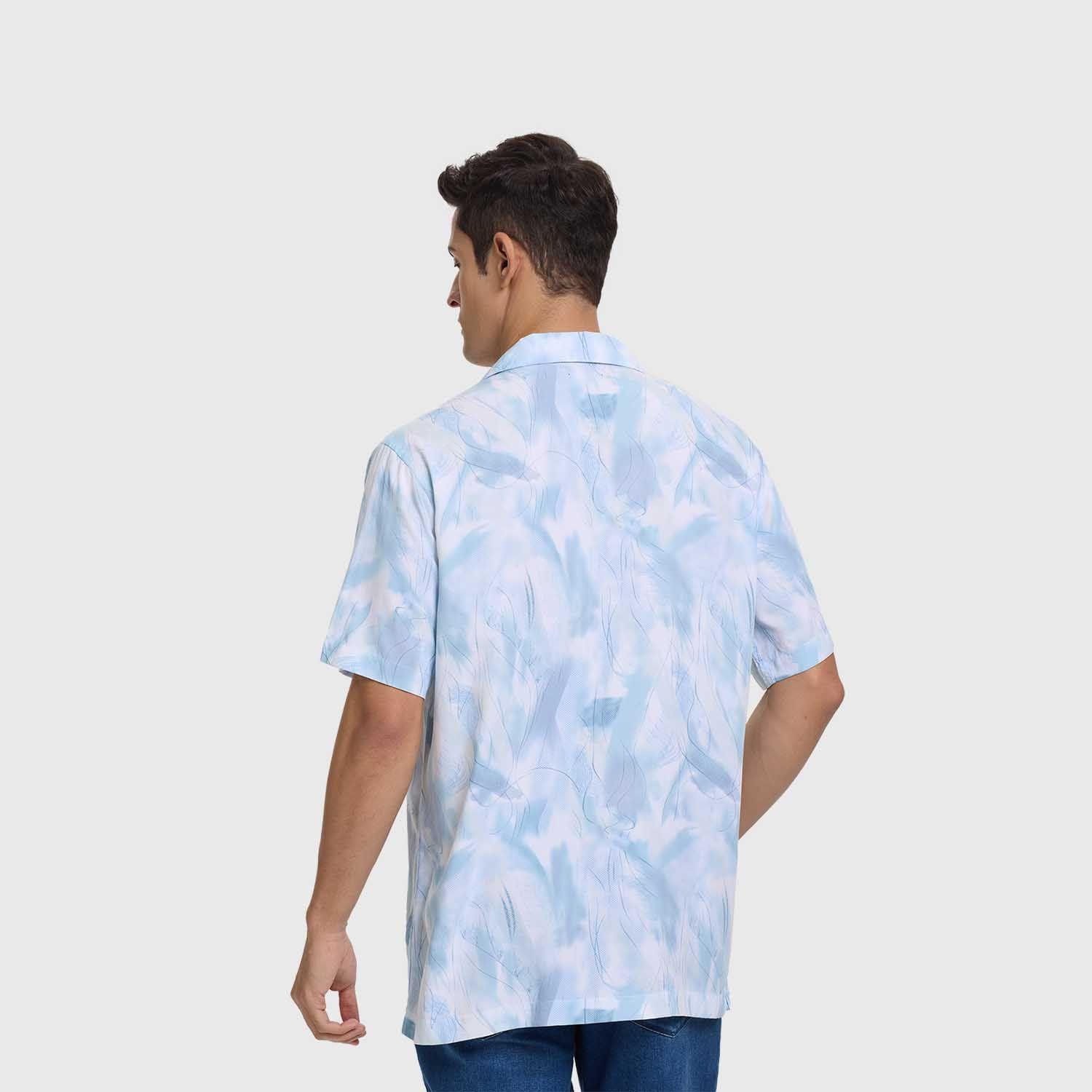 Camisa Hombre Marmolado Blanco Fashion's Park-2