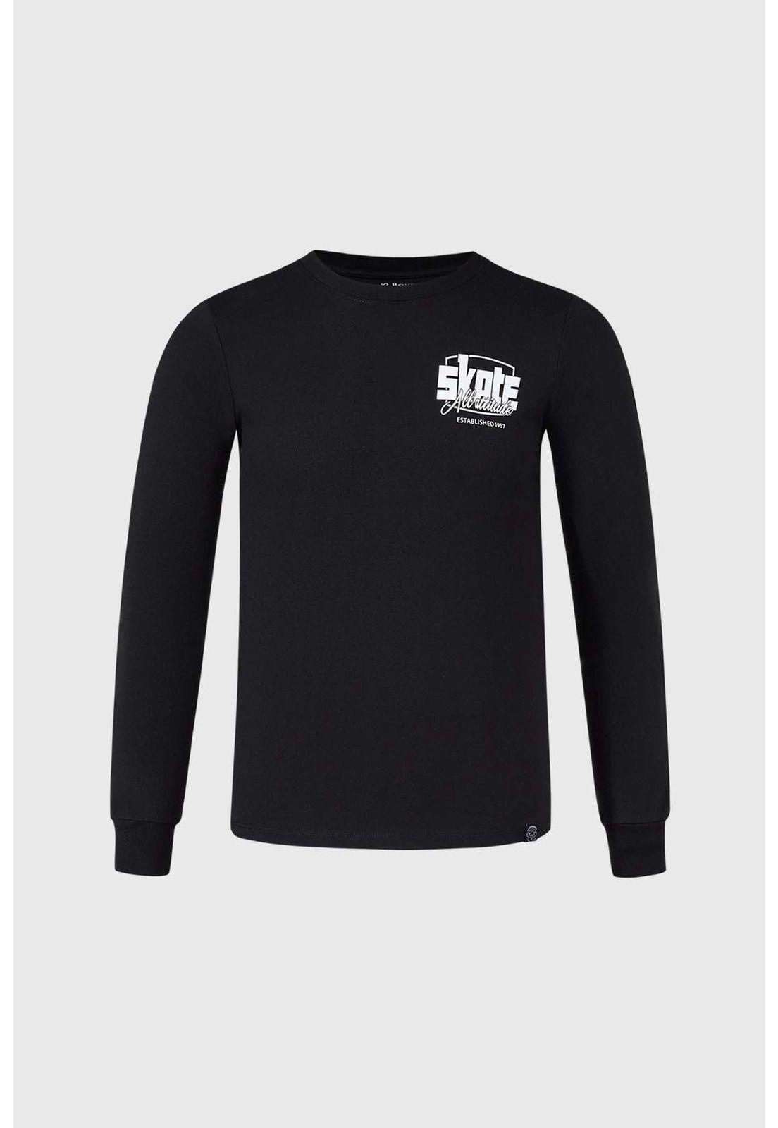 Polera Niño Print Negro - VI-0