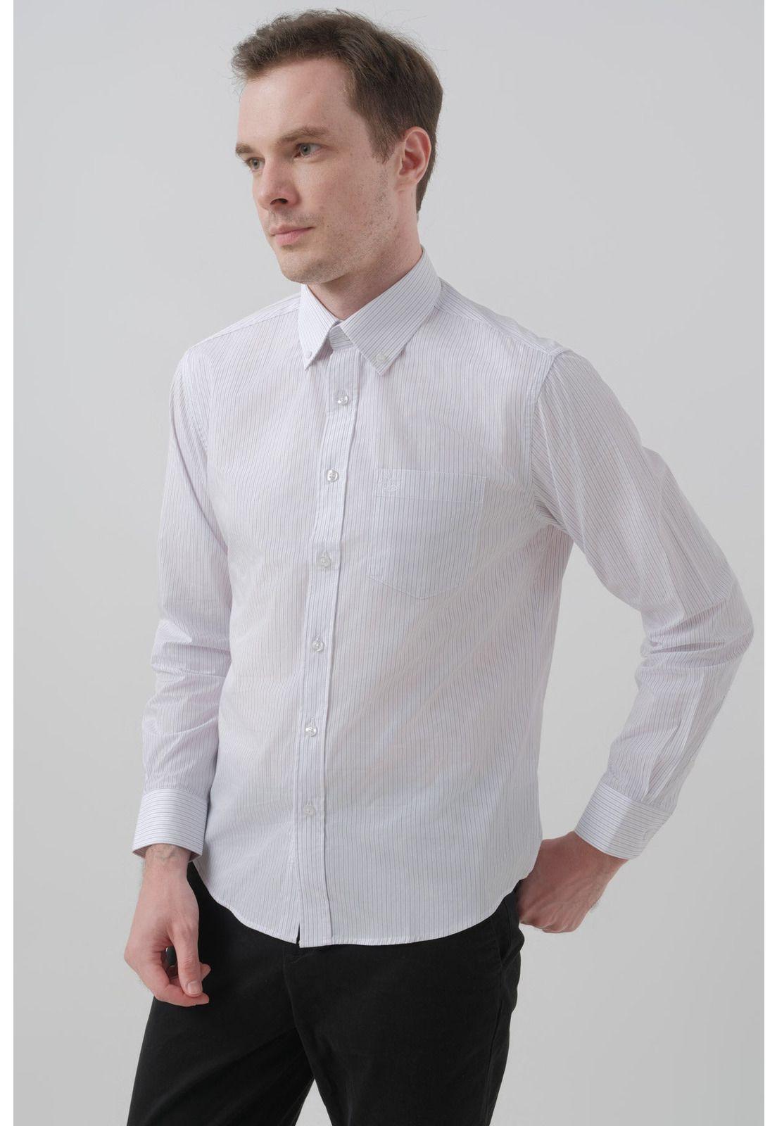 Camisa Hombre Regular Blanco - lV-1