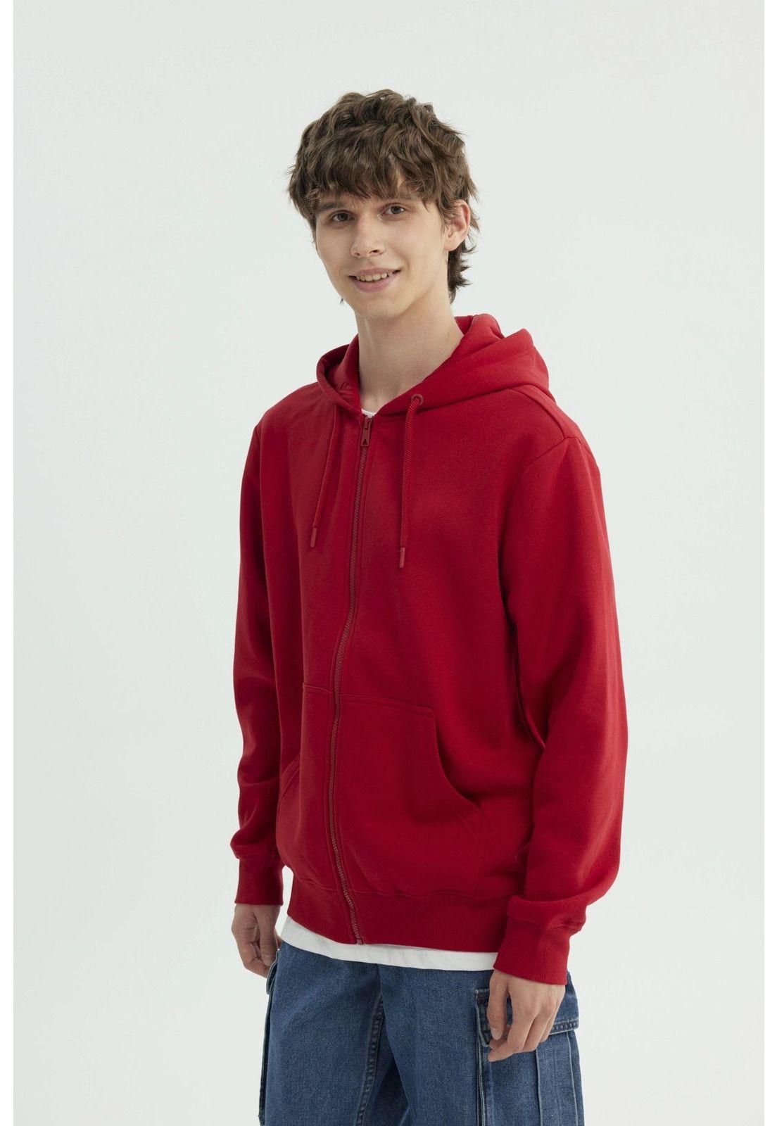 Polerón Hombre Regular Rojo-1