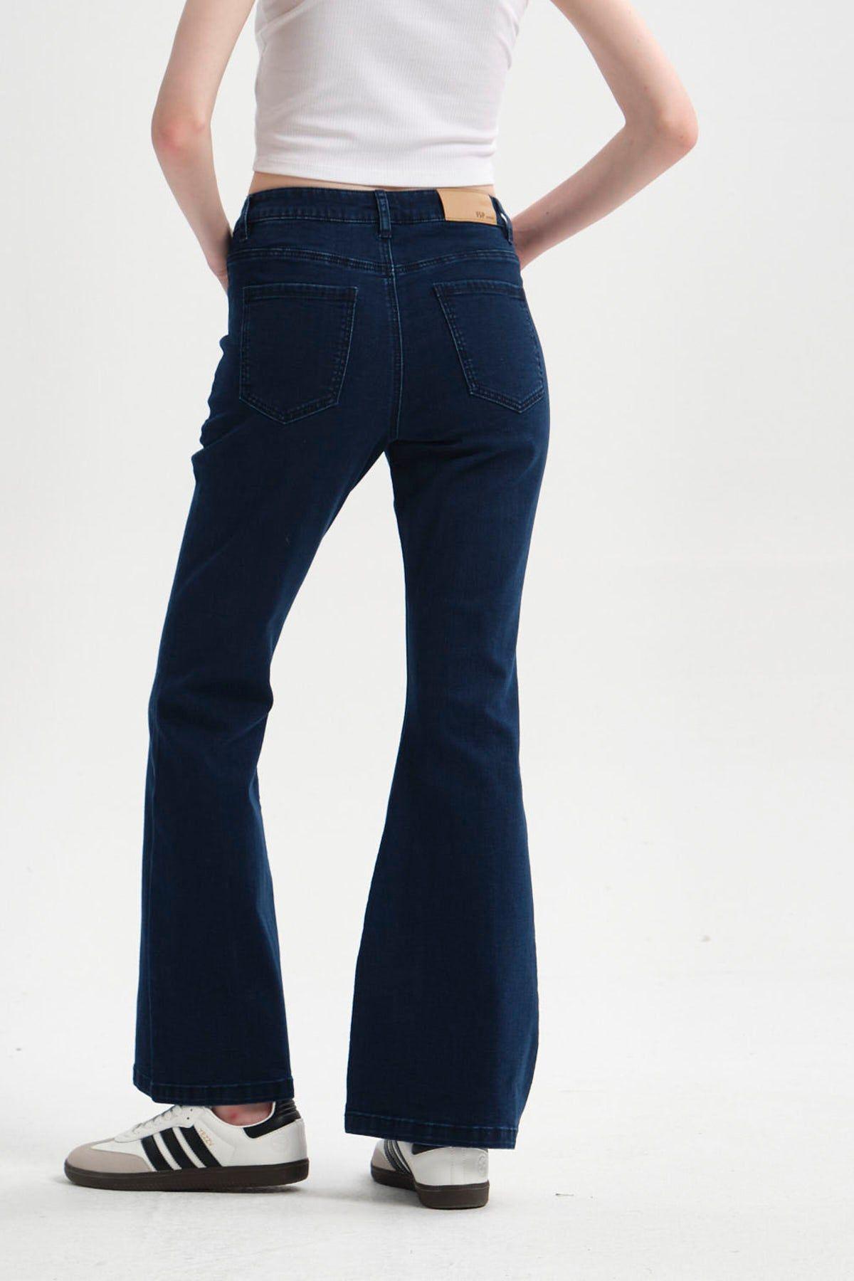 Jeans Mujer Flare Azul-2