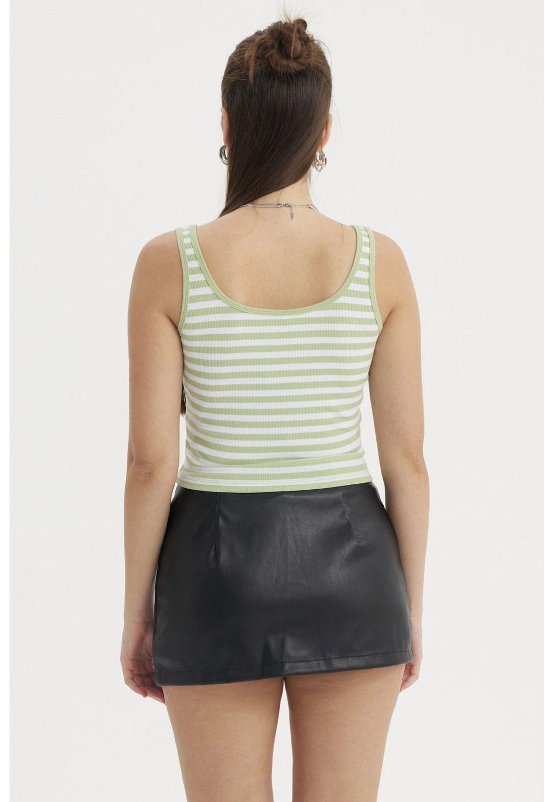 Polera Mujer Escote Cuadrado Verde- ll-2