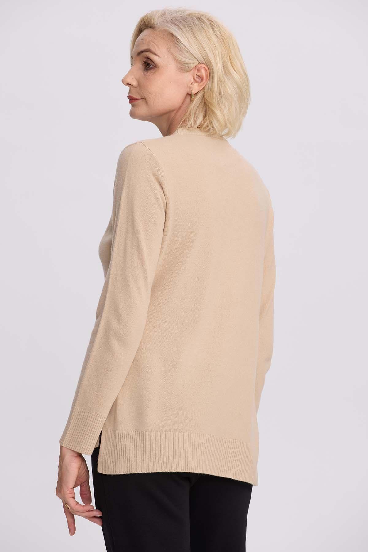 Sweater Mujer Cerrado Beige II-2