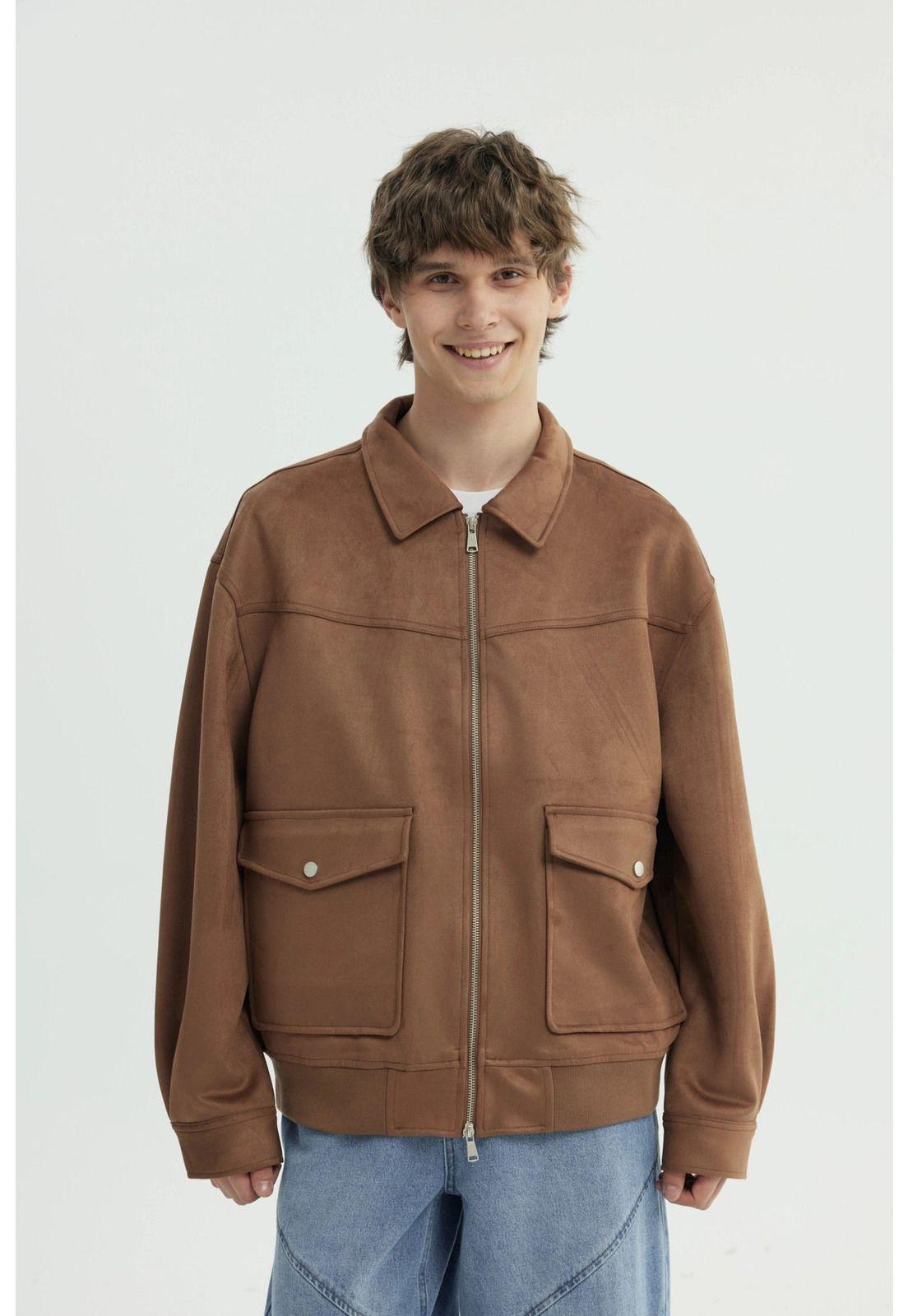 Chaqueta Hombre Oversize Camel-0