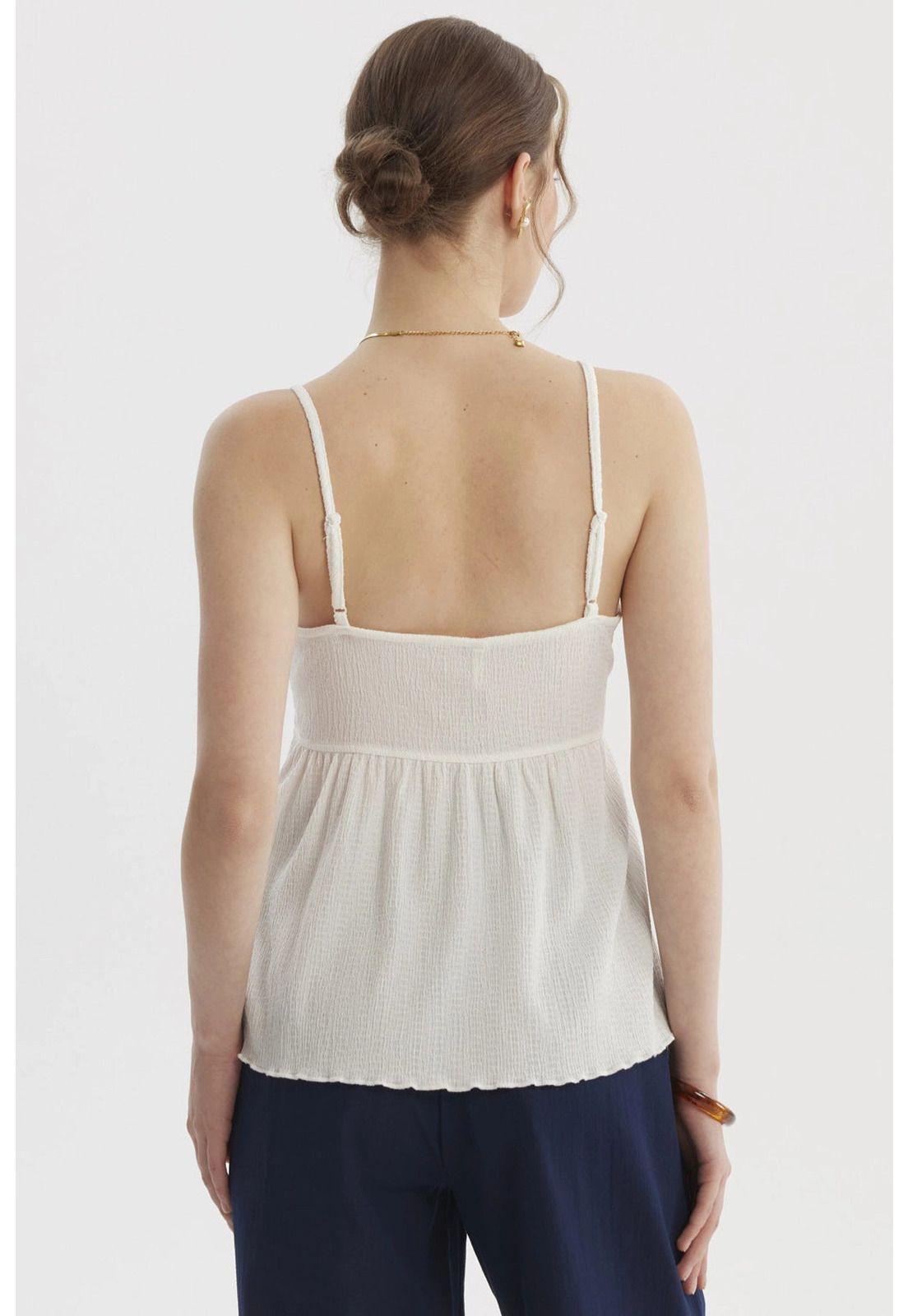 Peto Mujer Escote Calado Crudo-2