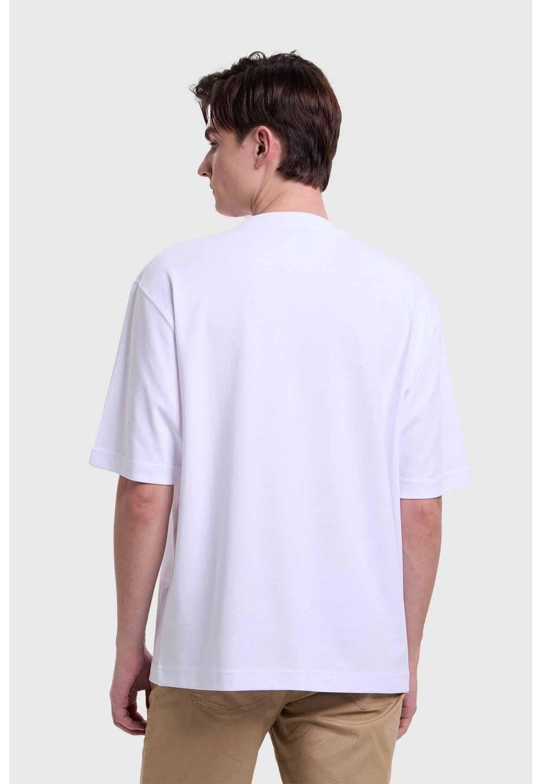 Polera Hombre Loose Fit Blanco - ll-2