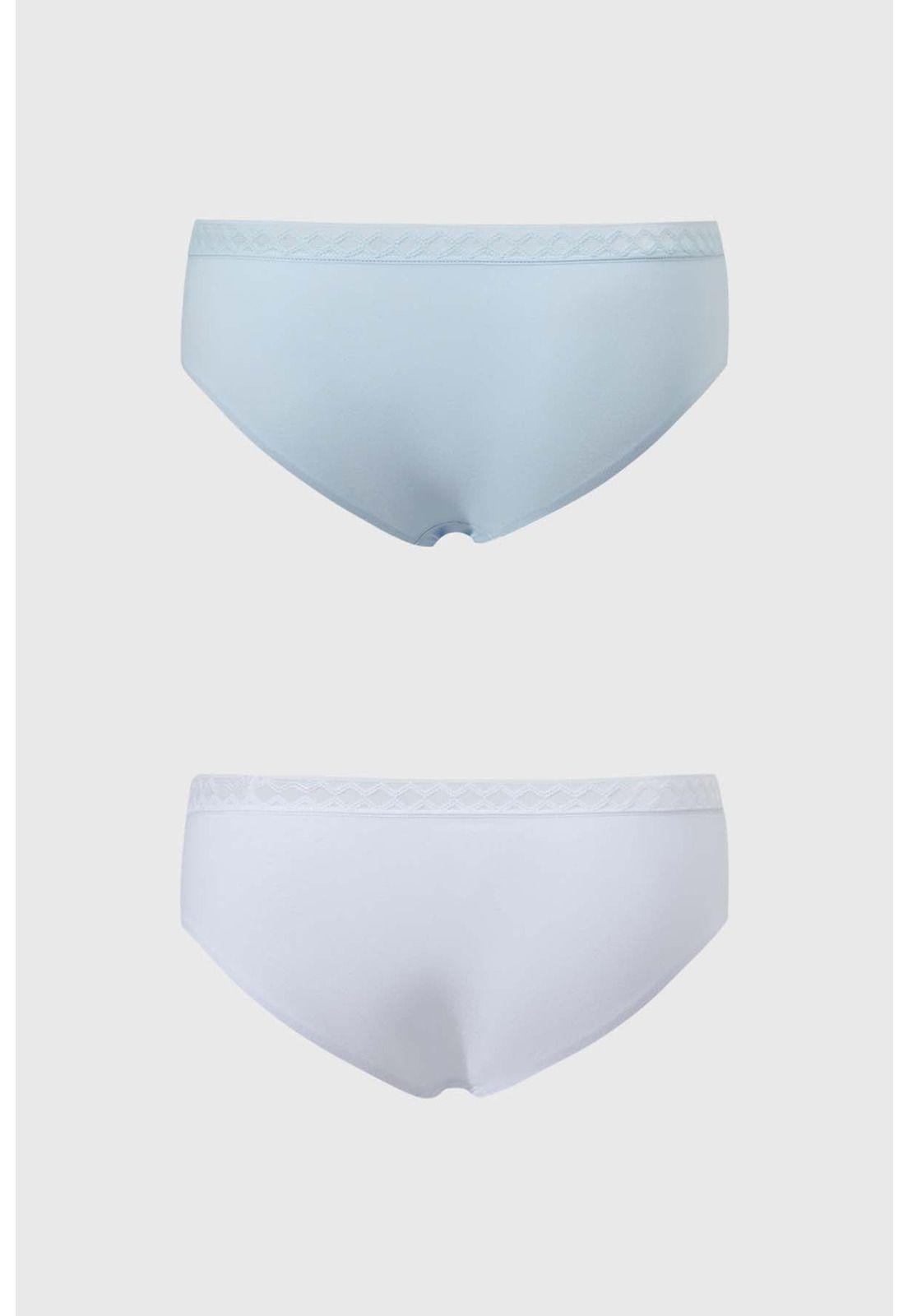 Calzón Mujer Bikini Invisible Azul Claro-1