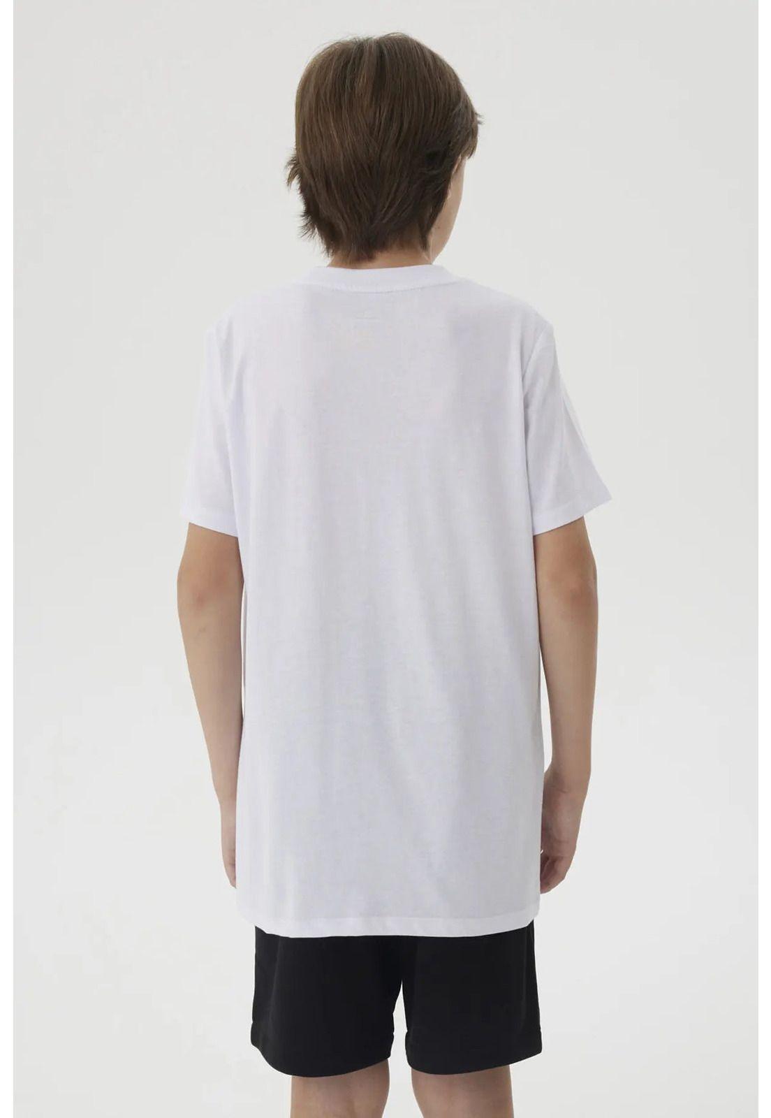 Polera Niño Letras Bordadas Blanco-2