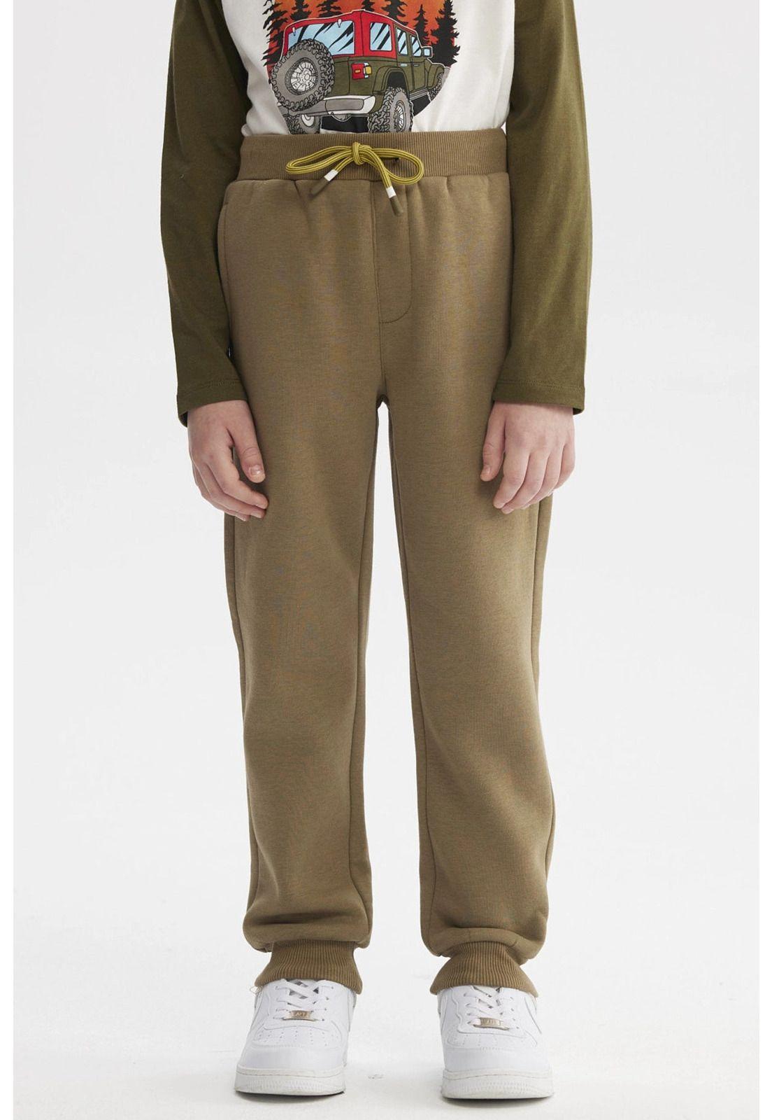 Pantalón Buzo Niño Bipack Toddler Verde Militar-0