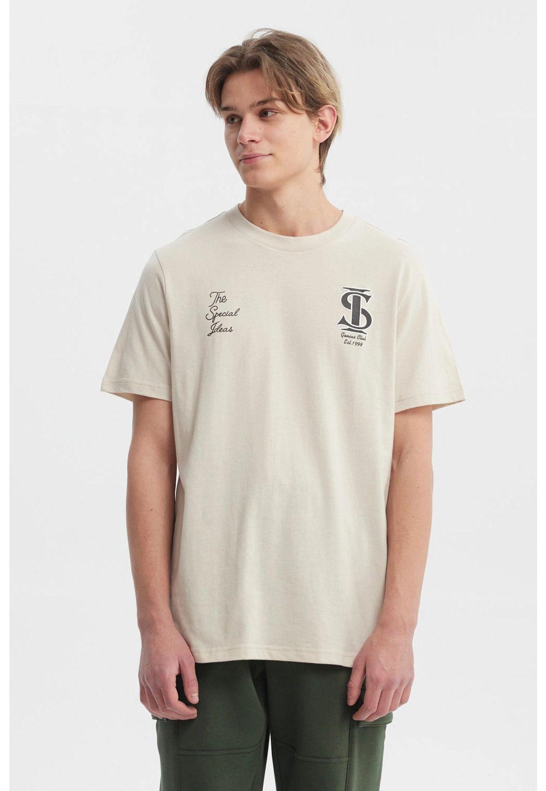 Polera Hombre Slim Beige - ll-0