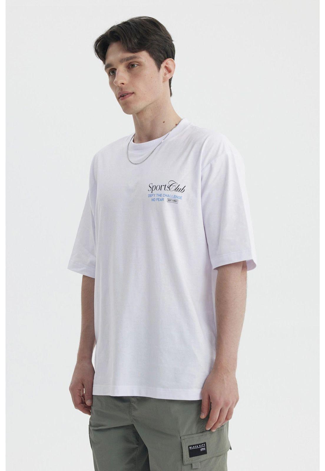 Polera Hombre Oversize Blanco- ll-2