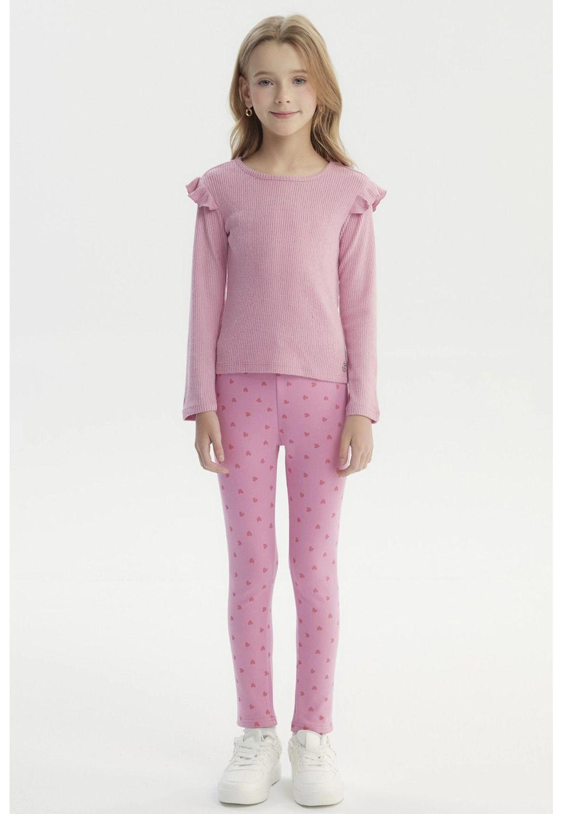 Polera Niña Slim Rosado - Vl-3