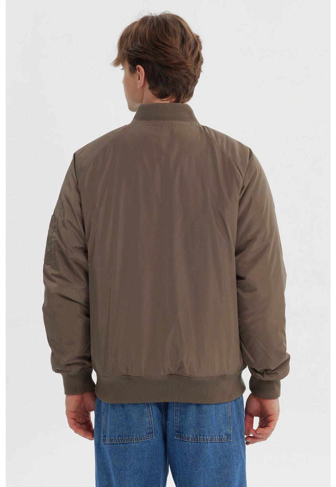 Chaqueta Hombre Slim Marron Piedra-2